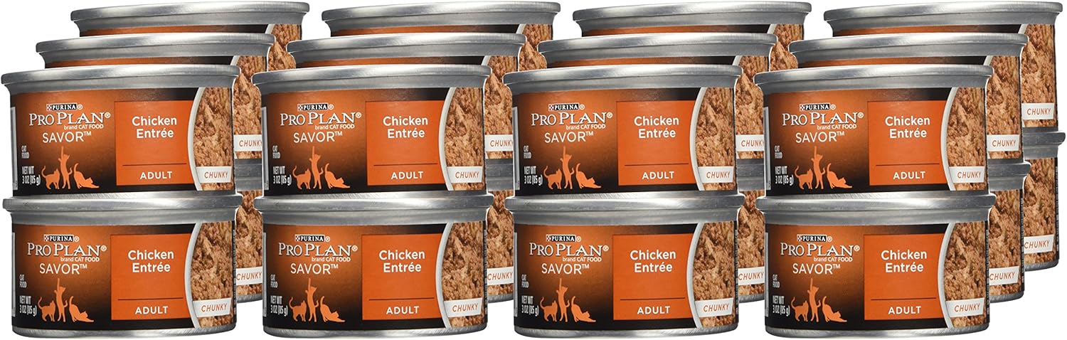 Purina Pro Plan Npu11185 – Alimento enlatado para gatos adultos de pollo, 3 onzas