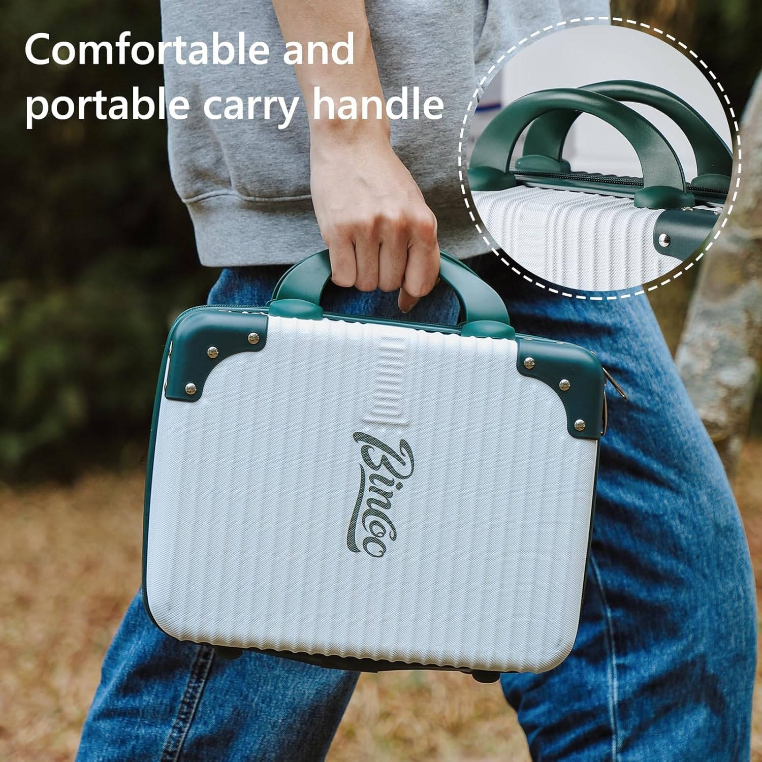 Bincoo Estuche de viaje para cafetera de 10 pulgadas para máquina de café expreso barista, impermeable, bolsa de almacenamiento para cafetera con