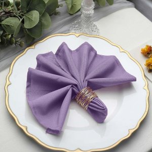 BalsaCircle – 60 servilletas de poliéster de amatista violeta de 17 pulgadas, para bodas, fiestas, recepciones, eventos, restaurantes BalsaCircle – 60 servilletas de poliéster de amatista violeta de 17 pulgadas, para bodas, fiestas, recepciones, eventos, restaurantes