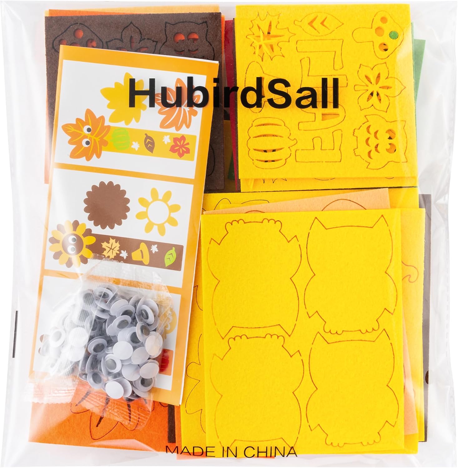 HubirdSall Paquete de 24 marcapáginas de fieltro de otoño, haz tus propios marcadores de Acción de Gracias con fútbol, pavo, calabaza, búho,