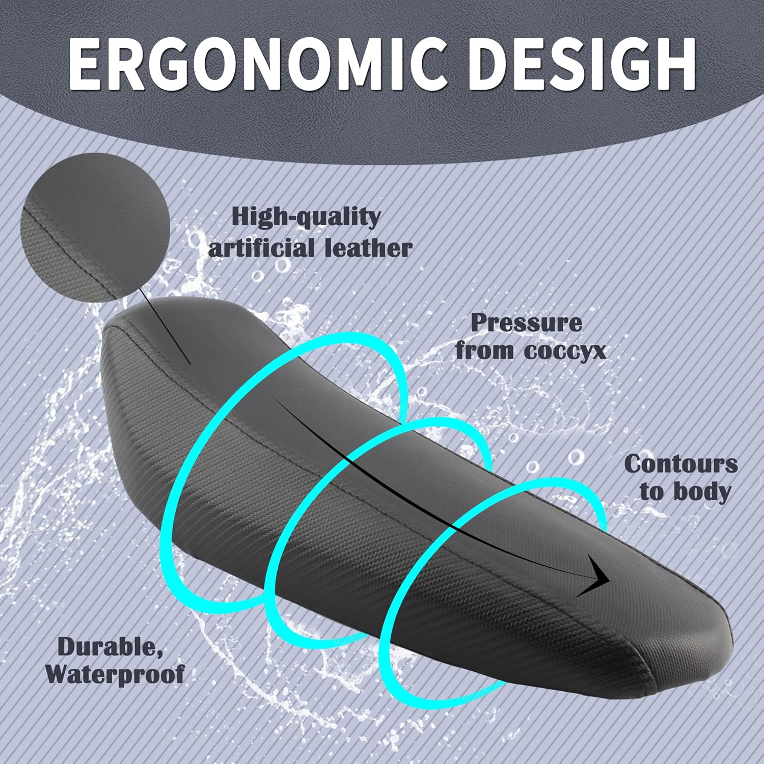 Surron – Asiento eléctrico para motocicleta con Sur Ron Light Bee XS, fibra de carbono de imitación