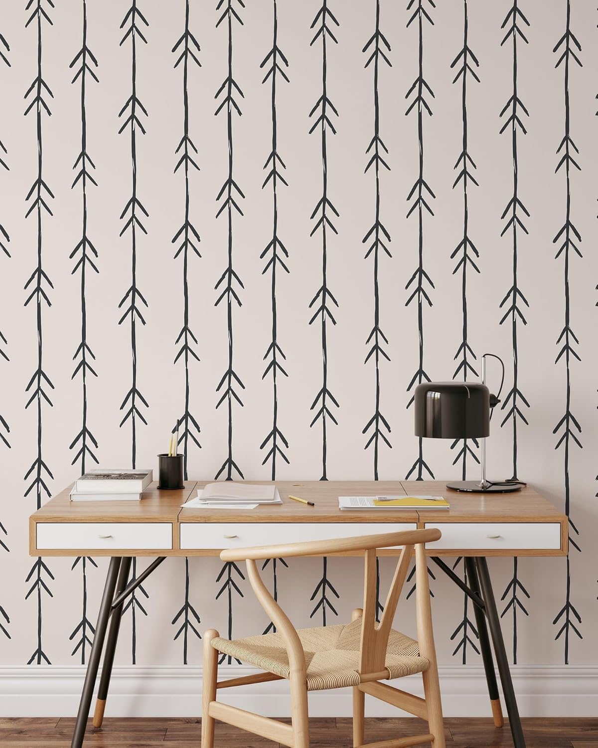 Papel tapiz minimalista bohemio para despegar y pegar, decoración contemporánea extraíble para el hogar, papel tapiz autoadhesivo moderno (muestra