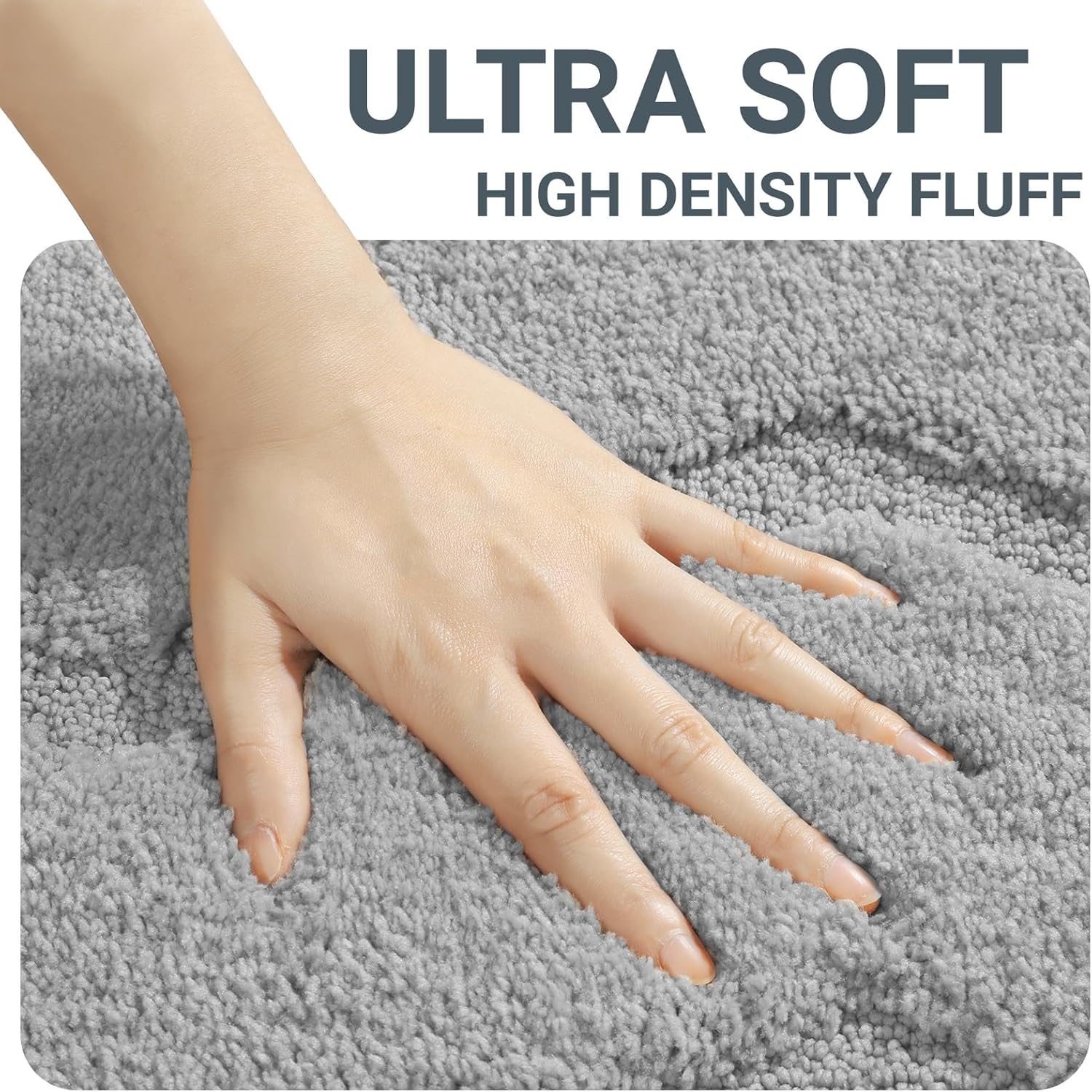 Alfombras de baño para baño, antideslizantes, ultra suaves, gruesas, para bañera, absorbente, para el suelo, de secado rápido, lavable a máquina, de