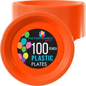 Bandejas desechables de plástico para postre y ensalada, color liso, 100 unidades Bandejas desechables de plástico para postre y ensalada, color liso, 100 unidades