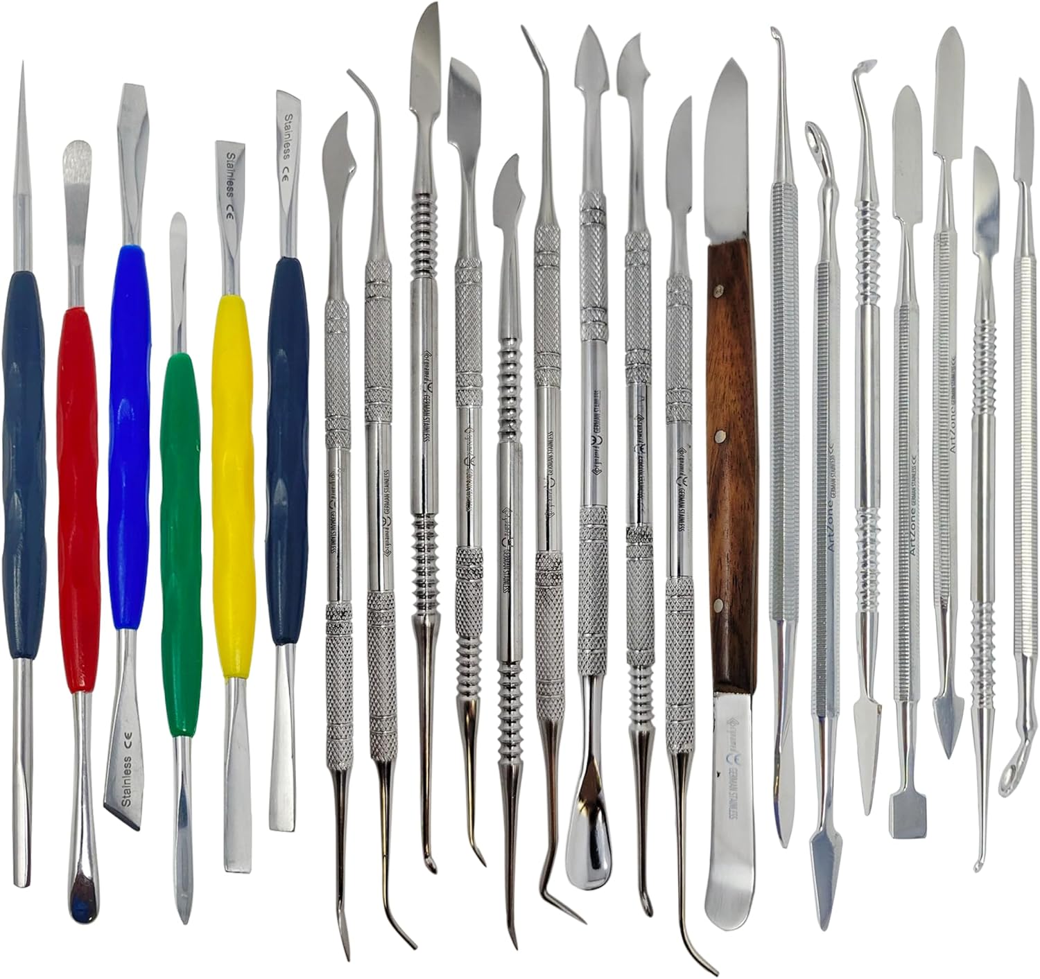 Kit profesional de escultura de cera de arcilla polimérica de 23 piezas para niños y principiantes, herramientas de tallado de cera para todas las
