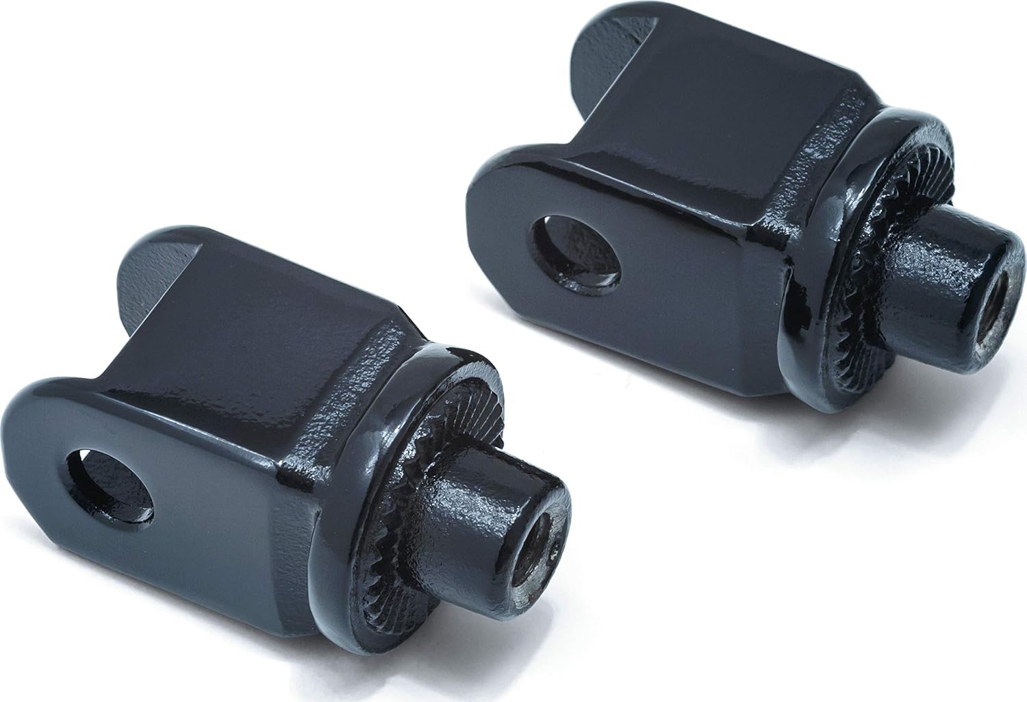 Kuryakyn 8863 Adaptadores de clavija de montaje macho estriado para estriberas delanteras y tablas de suelo motocicletas Honda 1996-2018, negro