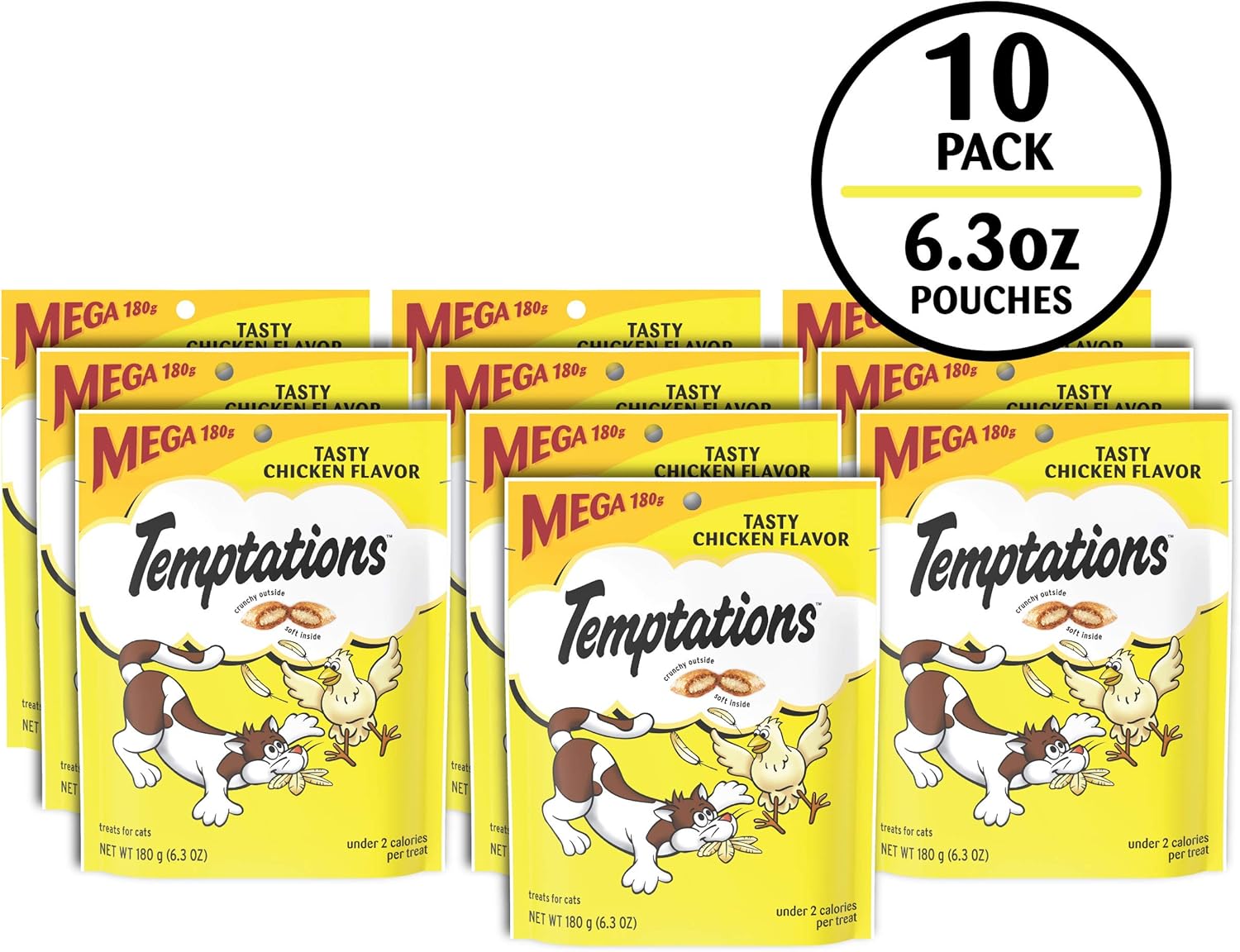 Golosinas Temptations clásicas para gatos, empaque múltiple