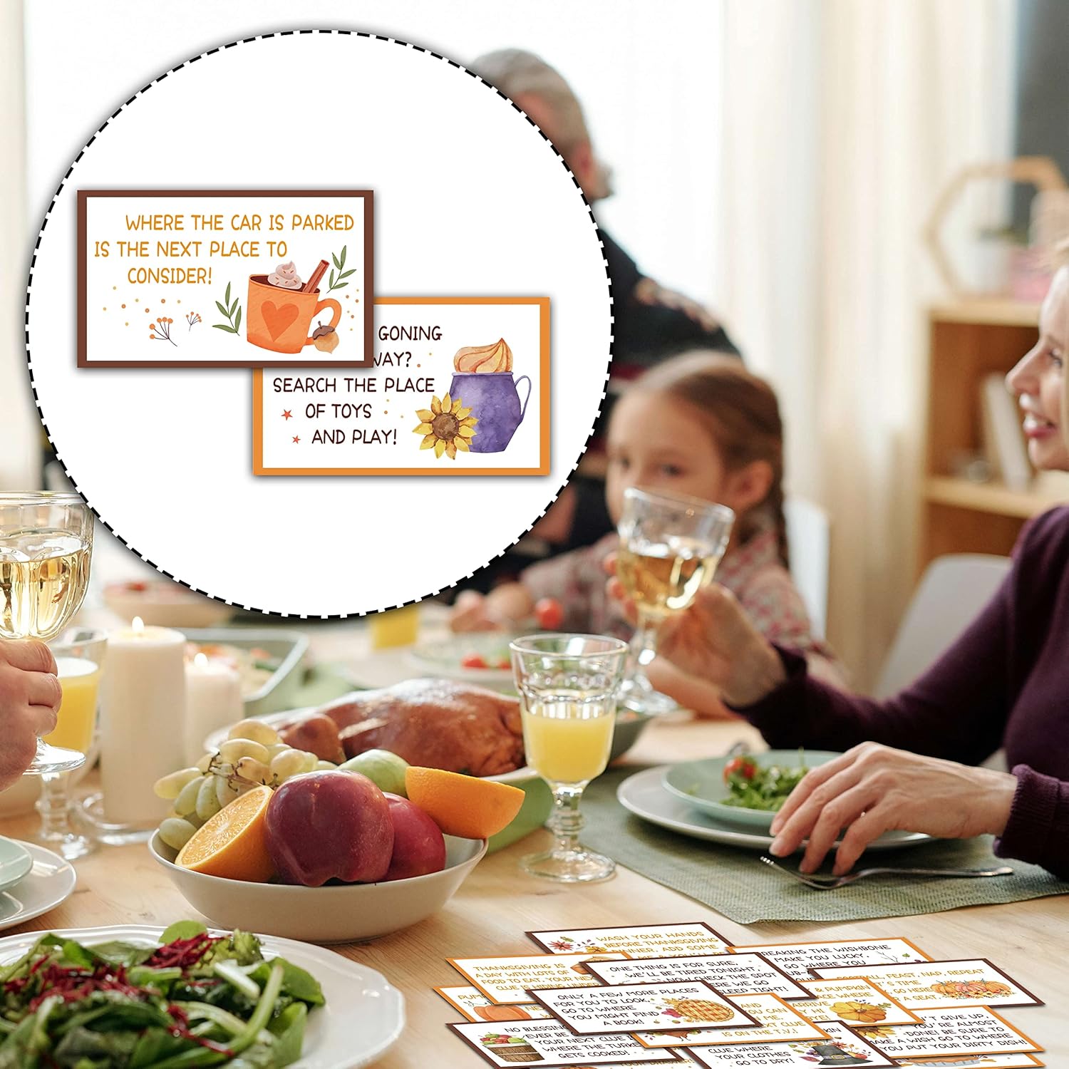 Tarjetas de pistas de búsqueda del tesoro de otoño para niños, tarjetas de acertijo de calabaza, actividades de otoño en interiores y exteriores (16