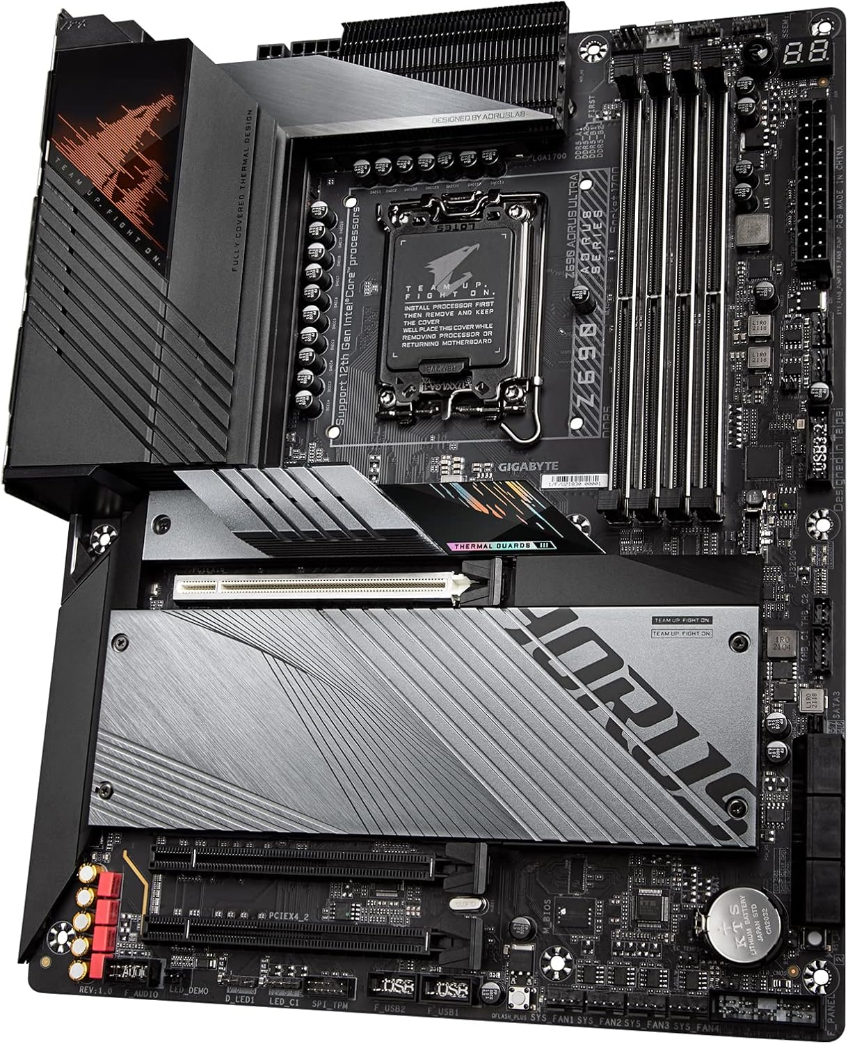 GIGABYTE Z690 Aorus Ultra (LGA 1700Intel Z690ATXDDR5Quad M.2PCIe 5.0USB 3.2 Gen2X2 Tipo CWiFi 62.5GbE LANplaca base para juegos)