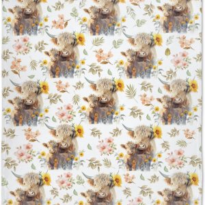 Highland Cow – Manta de franela ultra suave y acogedora, manta de forro polar ligera y mullida, manta de felpa cálida para sofá, cama, 40 x 50 Highland Cow – Manta de franela ultra suave y acogedora, manta de forro polar ligera y mullida, manta de felpa cálida para sofá, cama, 40 x 50