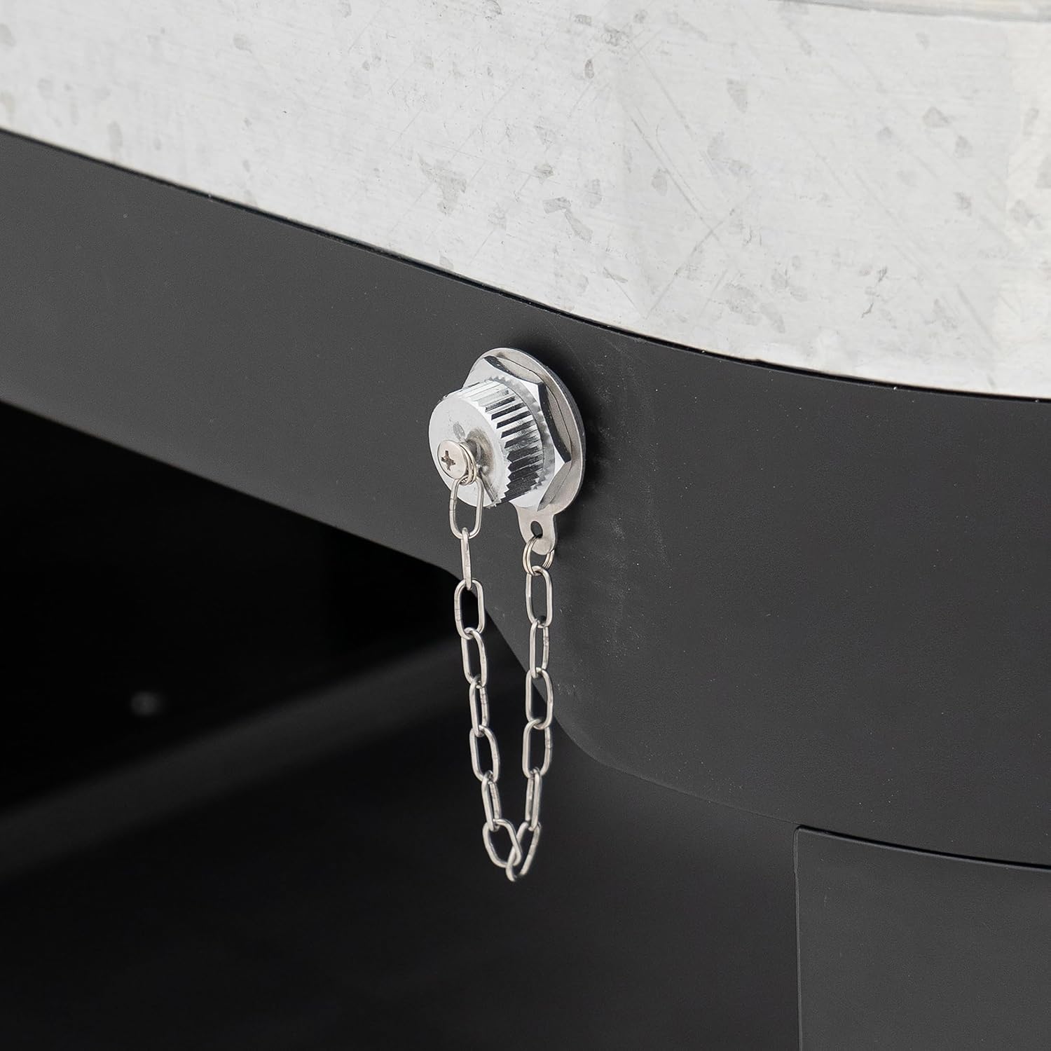 Permasteel Enfriador de patio con ruedas y asas de acero galvanizado para exteriores