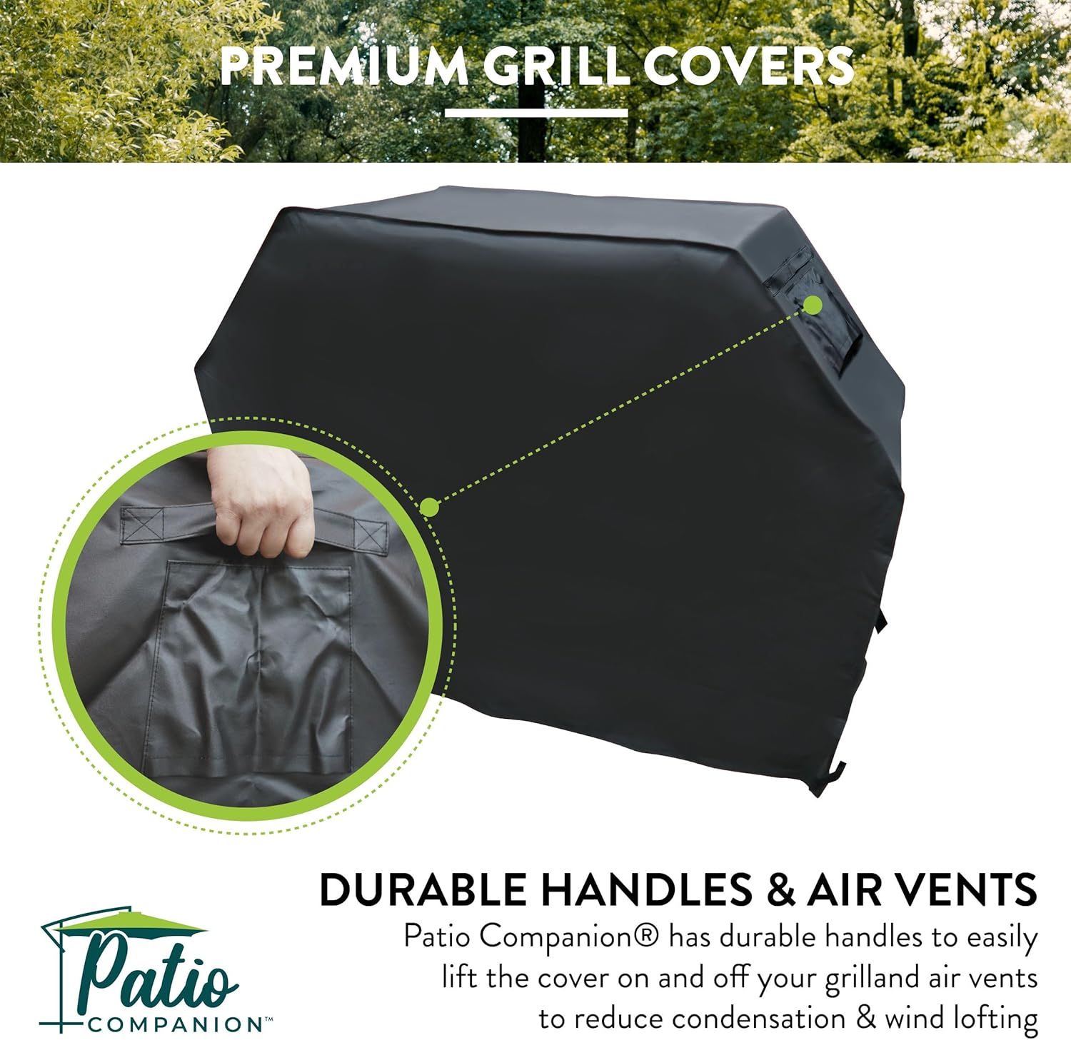 Funda para parrilla de barbacoa de 58 pulgadas, material de bloqueo UV de alta calidad, impermeable y resistente a la intemperie, cubierta de