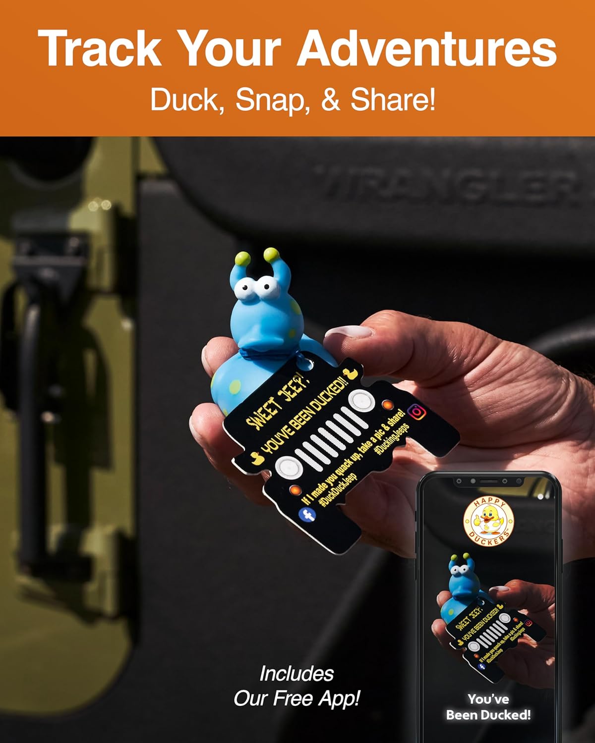 Jeep Ducks for Ducking  Patos surtidos para Jeeps  25 piezas de 2 pulgadas de patos de goma Jeep Ducking  Más la aplicación móvil oficial Duck Duck