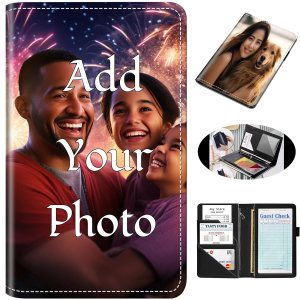 Diseña tu libro de servidor, personaliza libros de mesera para camarera de 8.3 x 5.2 pulgadas, cartera de servidor con bolsillo con cremallera, Diseña tu libro de servidor, personaliza libros de mesera para camarera de 8.3 x 5.2 pulgadas, cartera de servidor con bolsillo con cremallera,