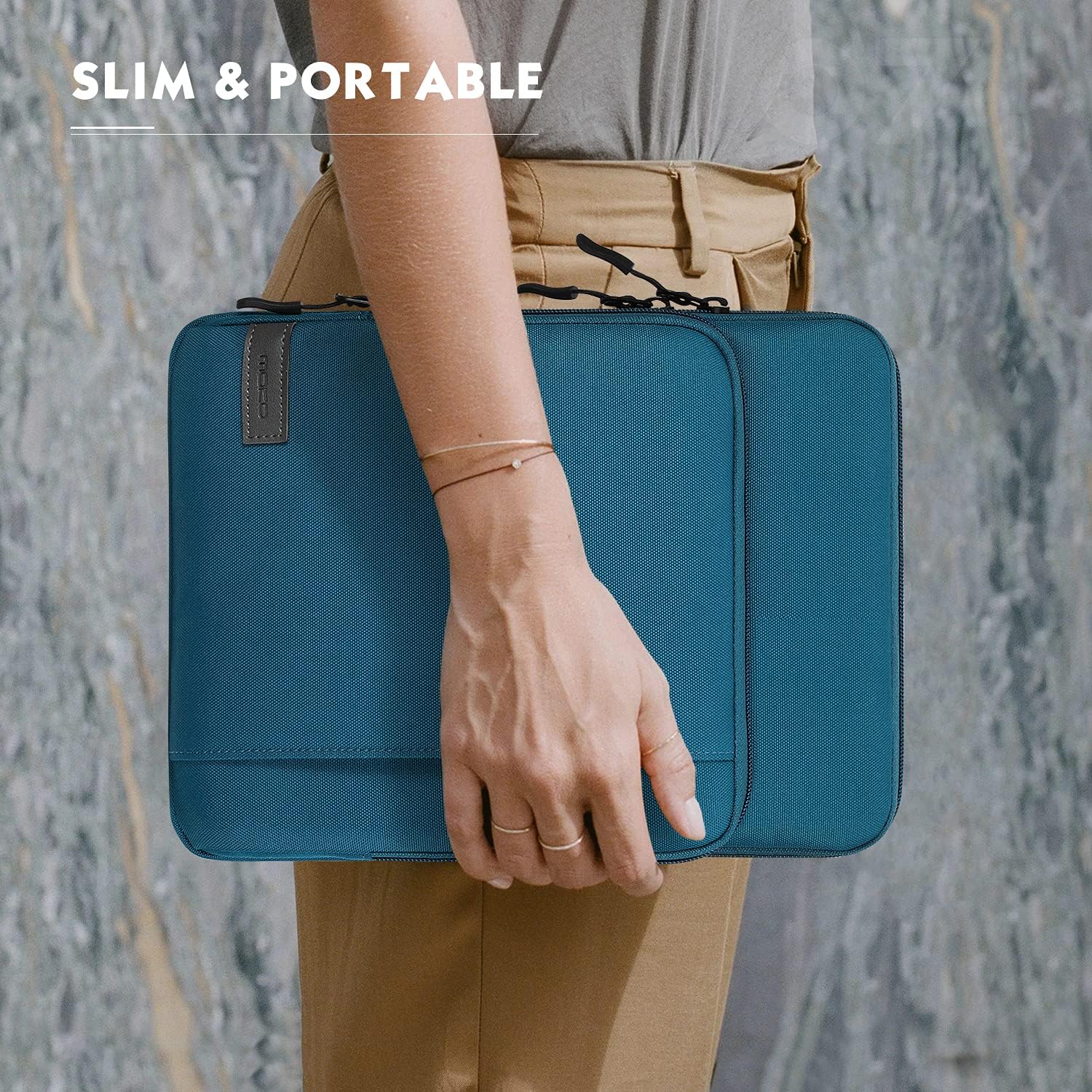 MoKo Funda de transporte para tablet de 9 a 11 pulgadas con bolsillos de almacenamiento para iPad Air 5 de 10.9 pulgadas 2022, iPad Pro 11 20212020,