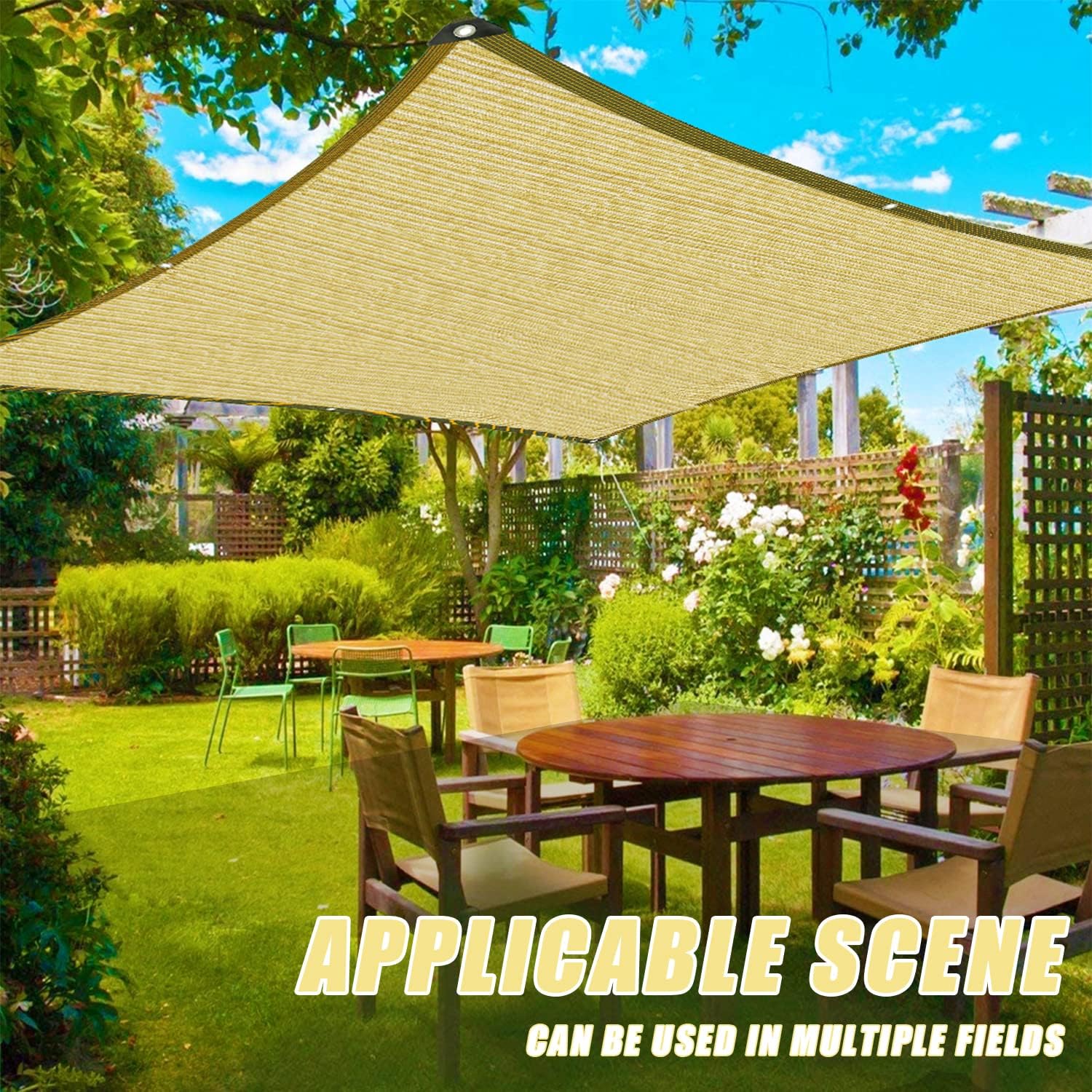 Paño de sombra para plantas de jardín, sombrillas para exteriores para patios, valla de privacidad 90% vegetal, toldo de invernadero con ojales,