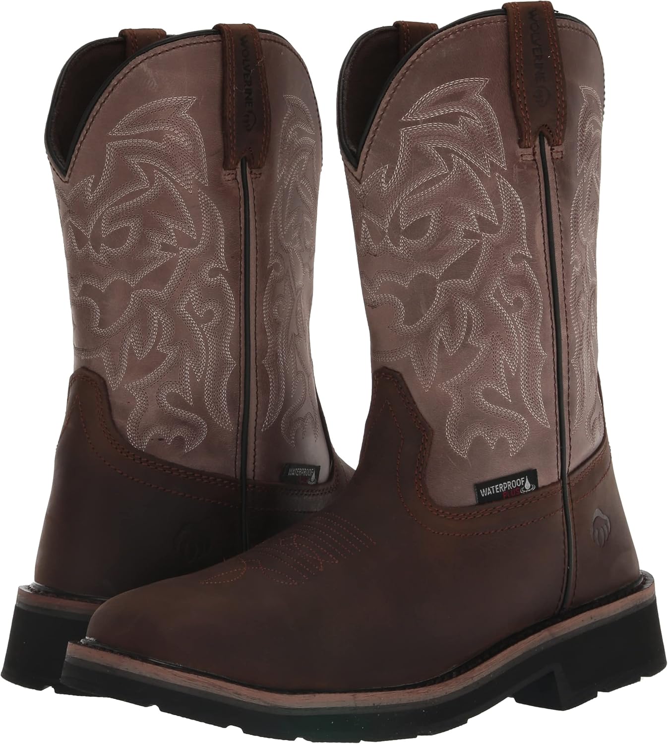 Wolverine Zapatos Wellington de trabajo impermeables con punta de acero para hombre