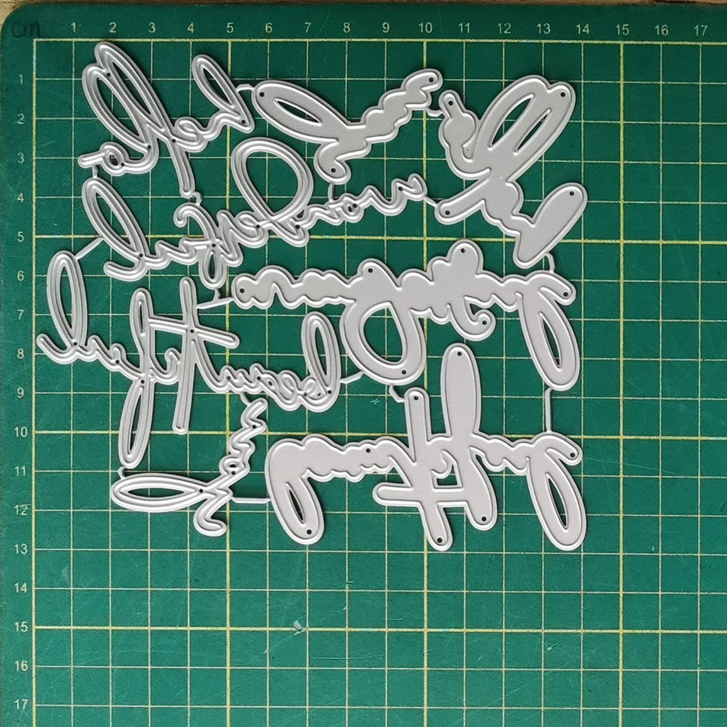 Hola troqueles para hacer tarjetas, troqueles de corte de metal, troqueles de papel para álbumes de recortes, suministros de fabricación de tarjetas