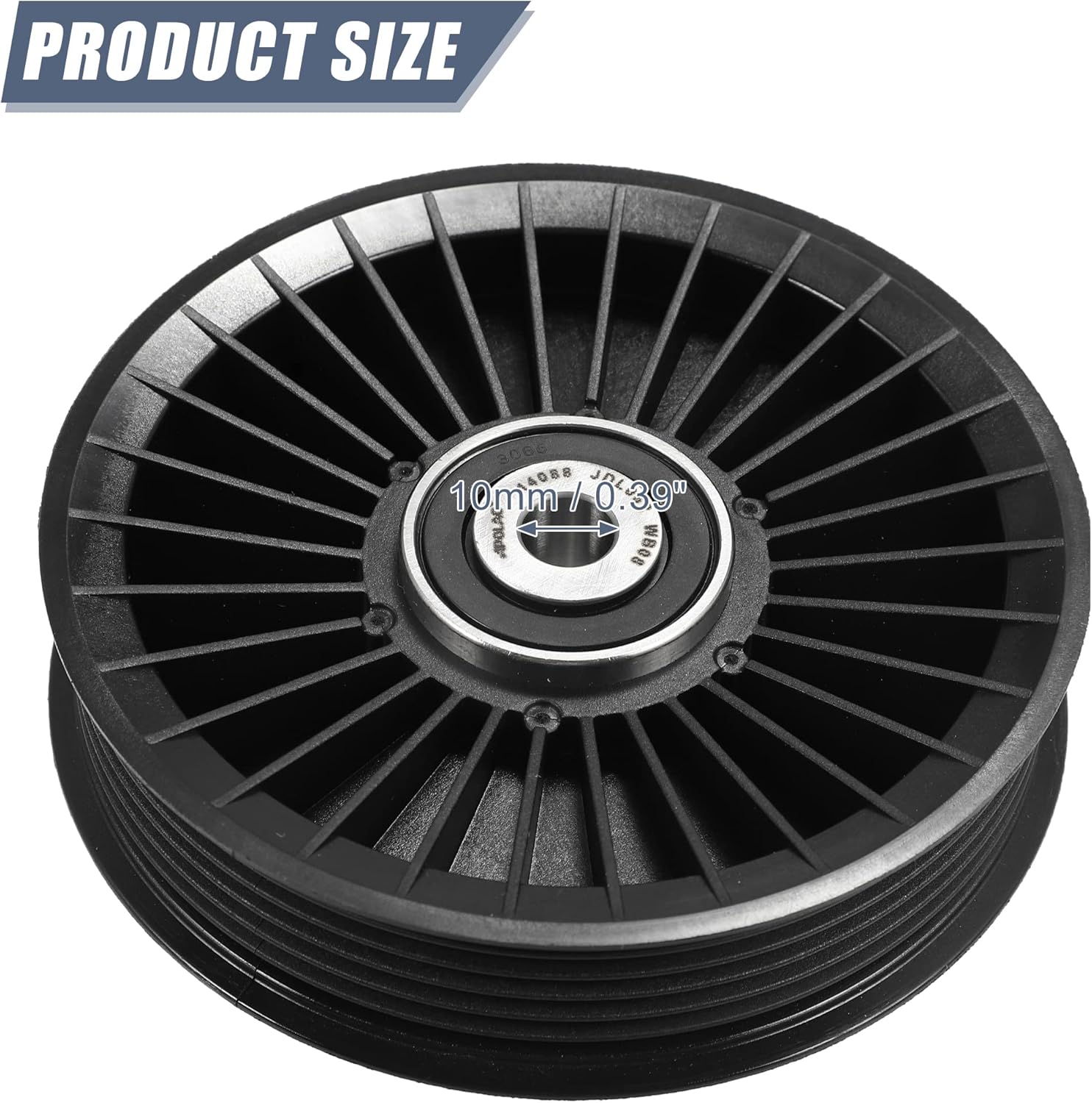 X AUTOHAUX 6112340193 Polea de guía de desviación de polea tensora de correa de transmisión para Mercedes-Benz CLS 550 2012-2018