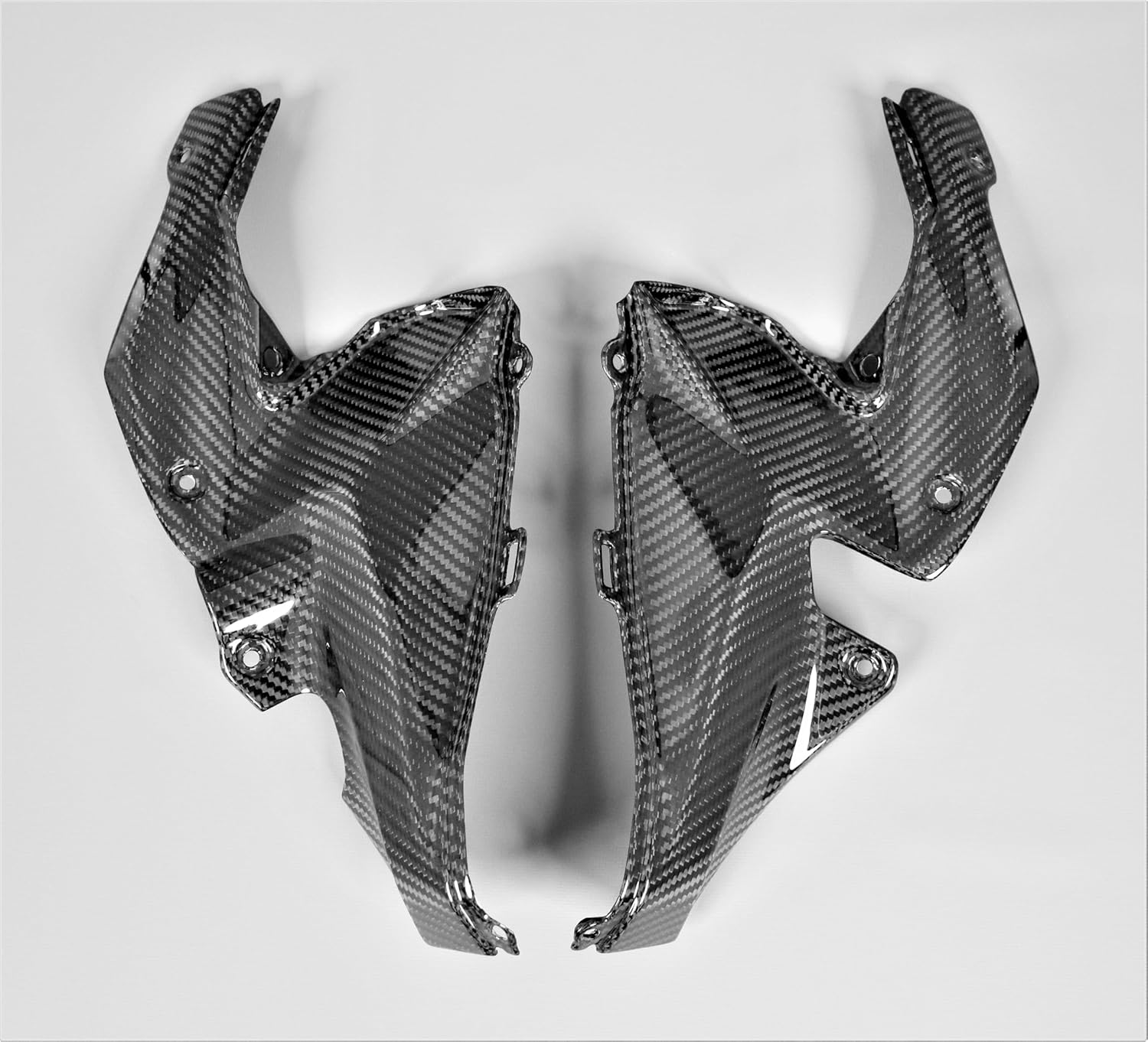 Paneles laterales interiores de fibra de carbono para Kawasaki Z900 2020-2023