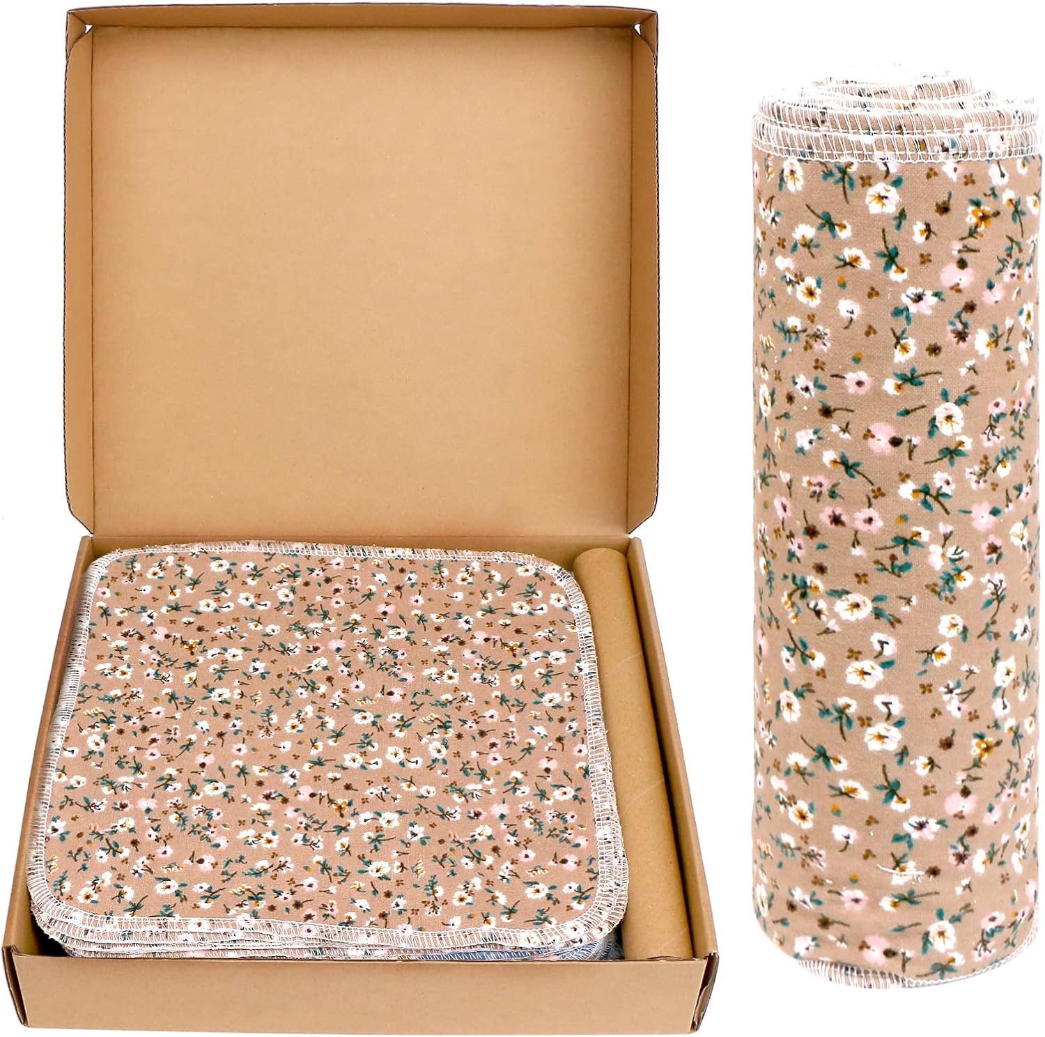 UNIMEIX Paquete de 12 toallas de papel reutilizables, lavables, sin residuos, reutilizables, ecológicas, sin papel, para Kichen, 9.8 pulgadas