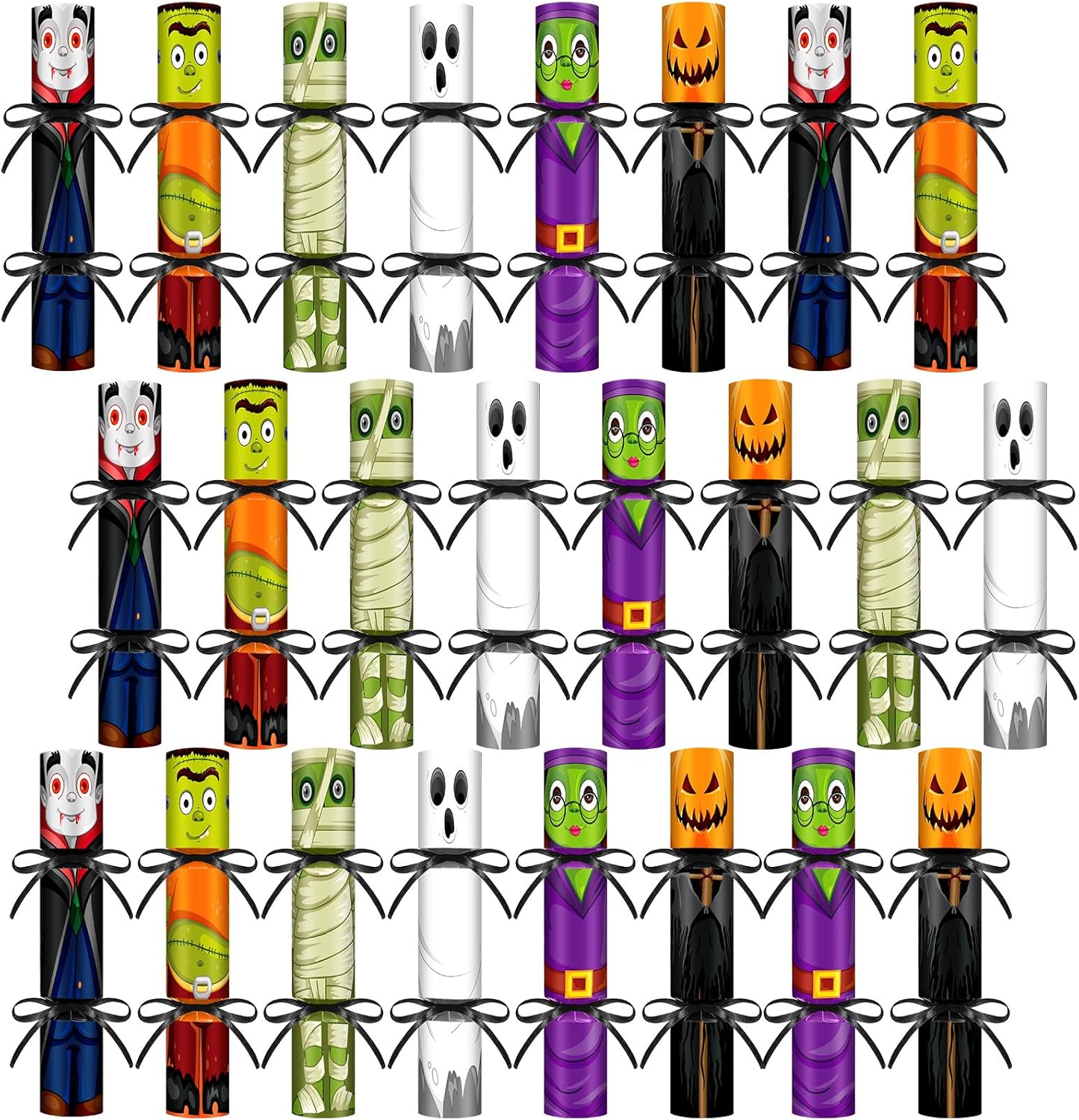 24 paquetes de galletas de Halloween sin broches de fiesta de Halloween, cajas de dulces a granel para Halloween, cajas de dulces para Halloween,