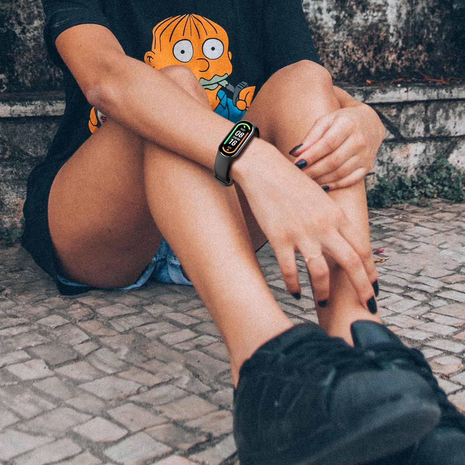 TiMOVO Bandas deportivas compatibles con Xiaomi Band 8, paquete de 3 pulsera deportiva de silicona suave para hombres y mujeres, correas de reloj de