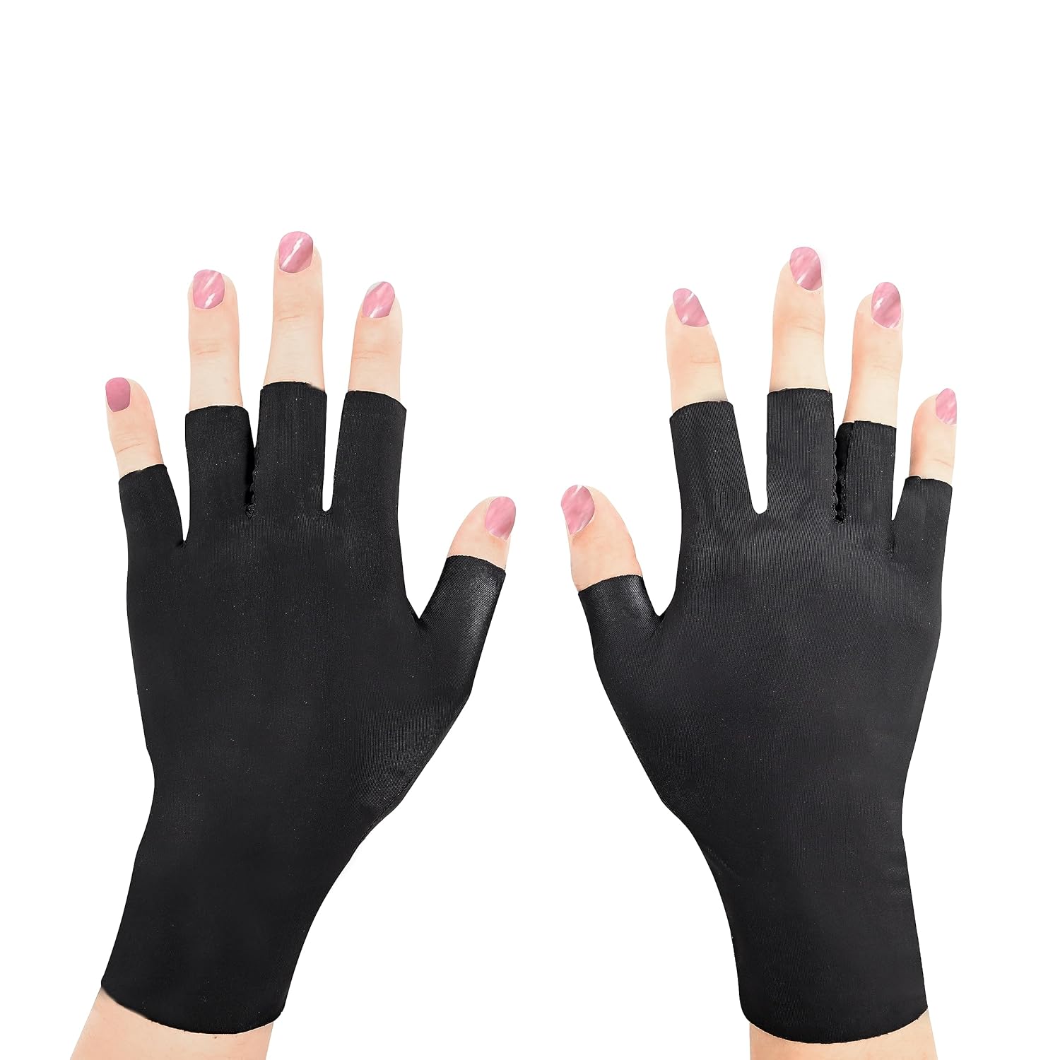 4 unidades (2 pares) de guantes UV para uñas guantes anti UV UPF 50+ para lámpara de uñas de gel, guantes de protección para manicuras y cuidado de