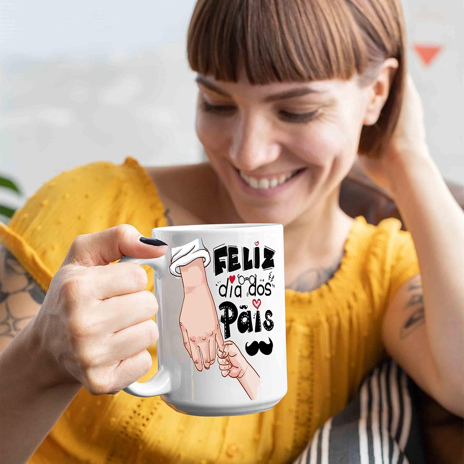 Taza de café para papá, regalo para el día del padre, cumpleaños, feliz día del padre Taza de diseño premiumregalo de taza de hijahijo