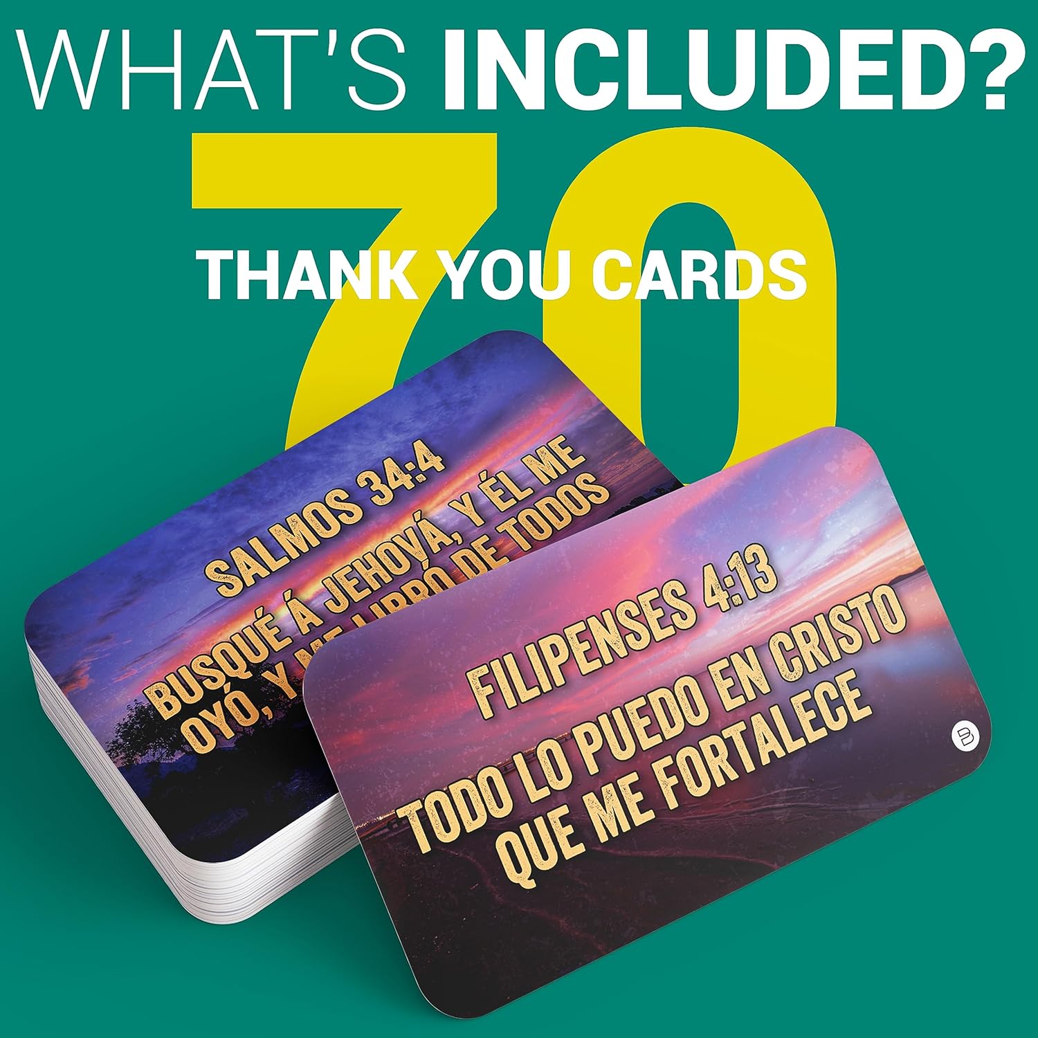 70 tarjetas de felicitación con versículos bíblicos españoles cita inspiradora de las Escrituras cristianas religiosas  Agradecimiento y aliento en