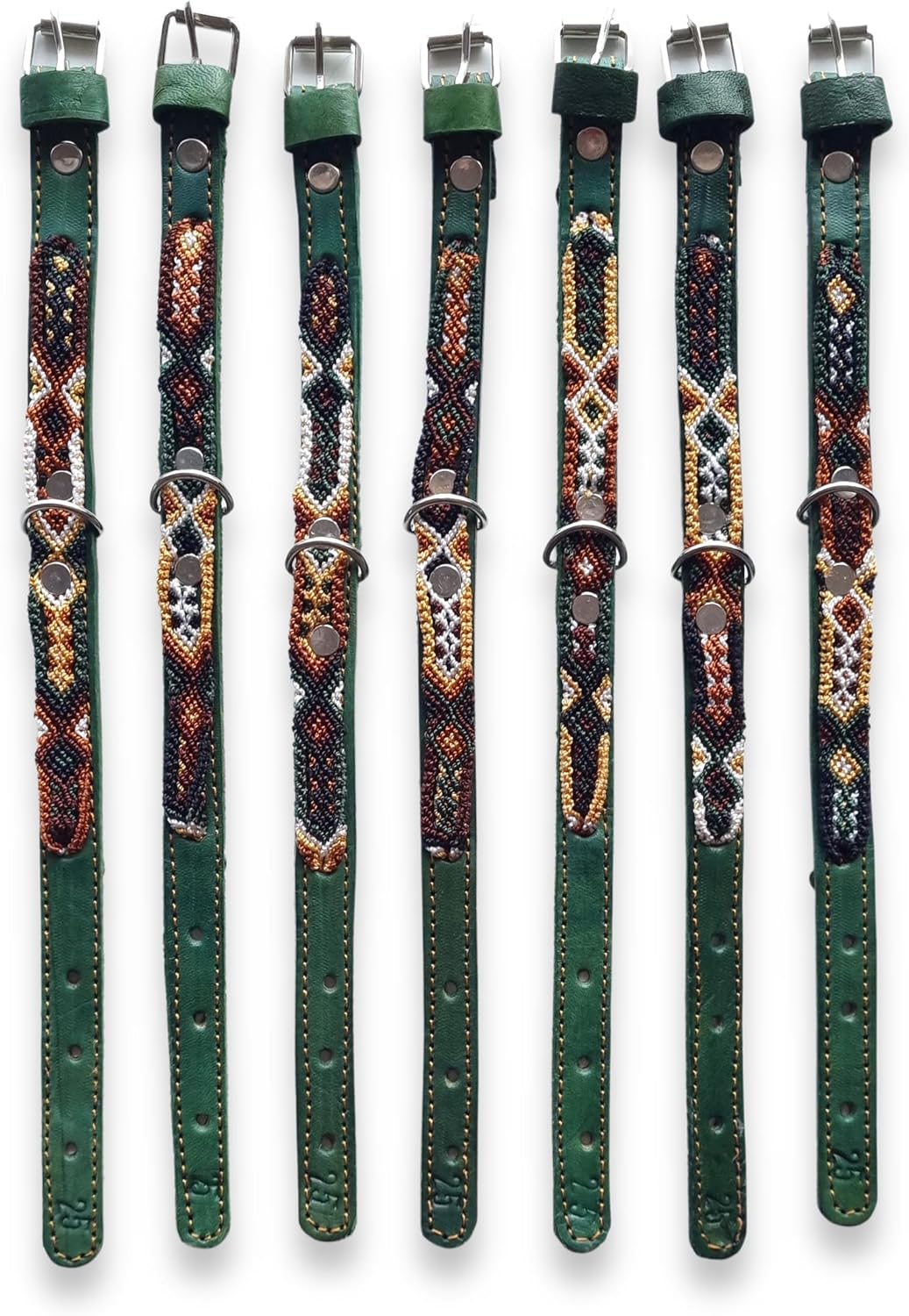 Collar para mascotas hecho a mano, ideal para cachorros, tejido a mano y cuero, collar de perro o collar de gato, suave, duradero y agradable al