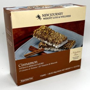 Cinnamon Bar – New Journey Weight Loss & Wellness – Barra nutricional de reemplazo de comidas con alto contenido de proteínas (7 barescaja) Cinnamon Bar – New Journey Weight Loss & Wellness – Barra nutricional de reemplazo de comidas con alto contenido de proteínas (7 barescaja)