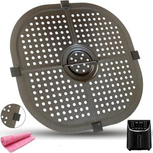 Bandeja cuadrada para freidora de aire para freidora de aire Gourmia 8QT GAF838GAF856GAF826 7QT GAF798GAF716GAF778, freidora de aire antiadherente Bandeja cuadrada para freidora de aire para freidora de aire Gourmia 8QT GAF838GAF856GAF826 7QT GAF798GAF716GAF778, freidora de aire antiadherente