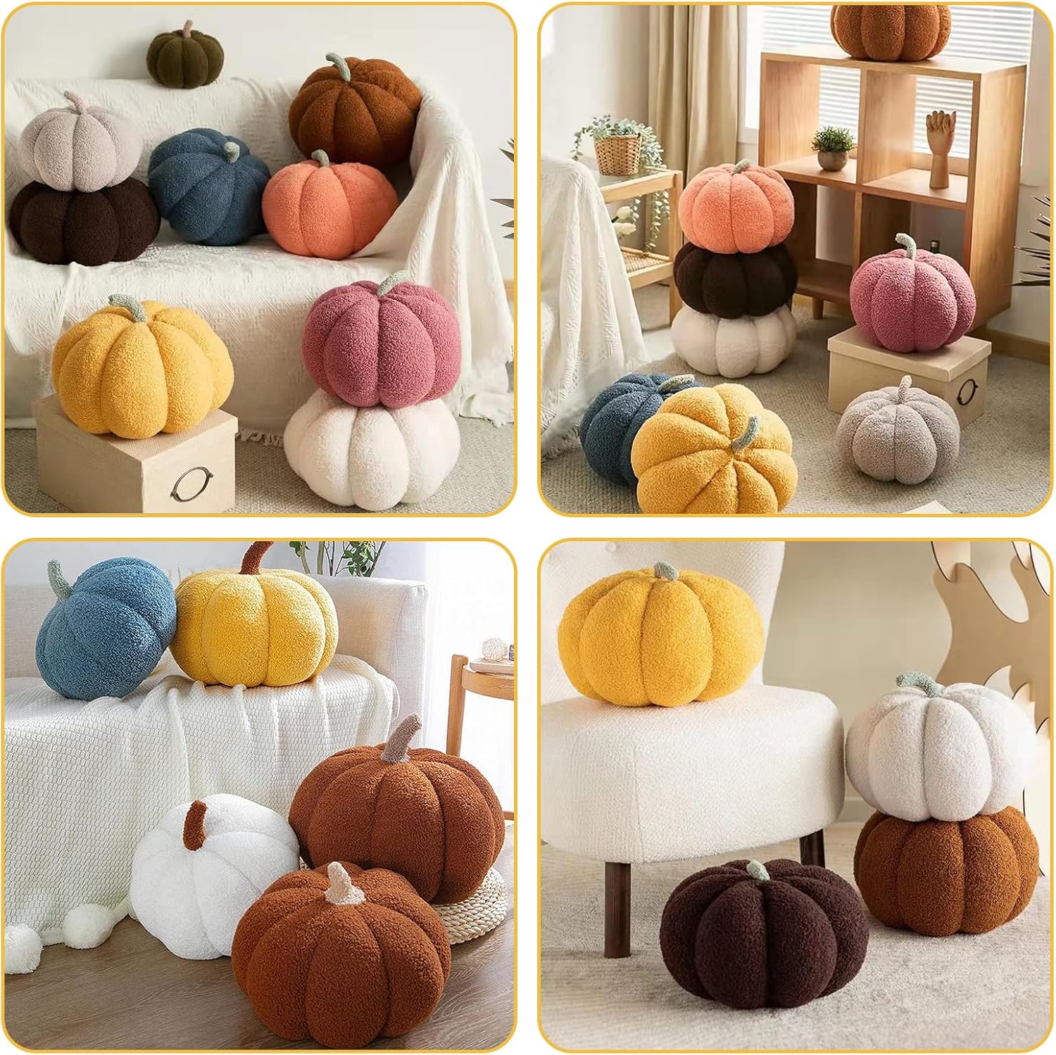Almohada de calabaza, almohadas de calabaza de Halloween, almohada de calabaza 3D, almohada de calabaza para Halloween, fiesta de Acción de Gracias,