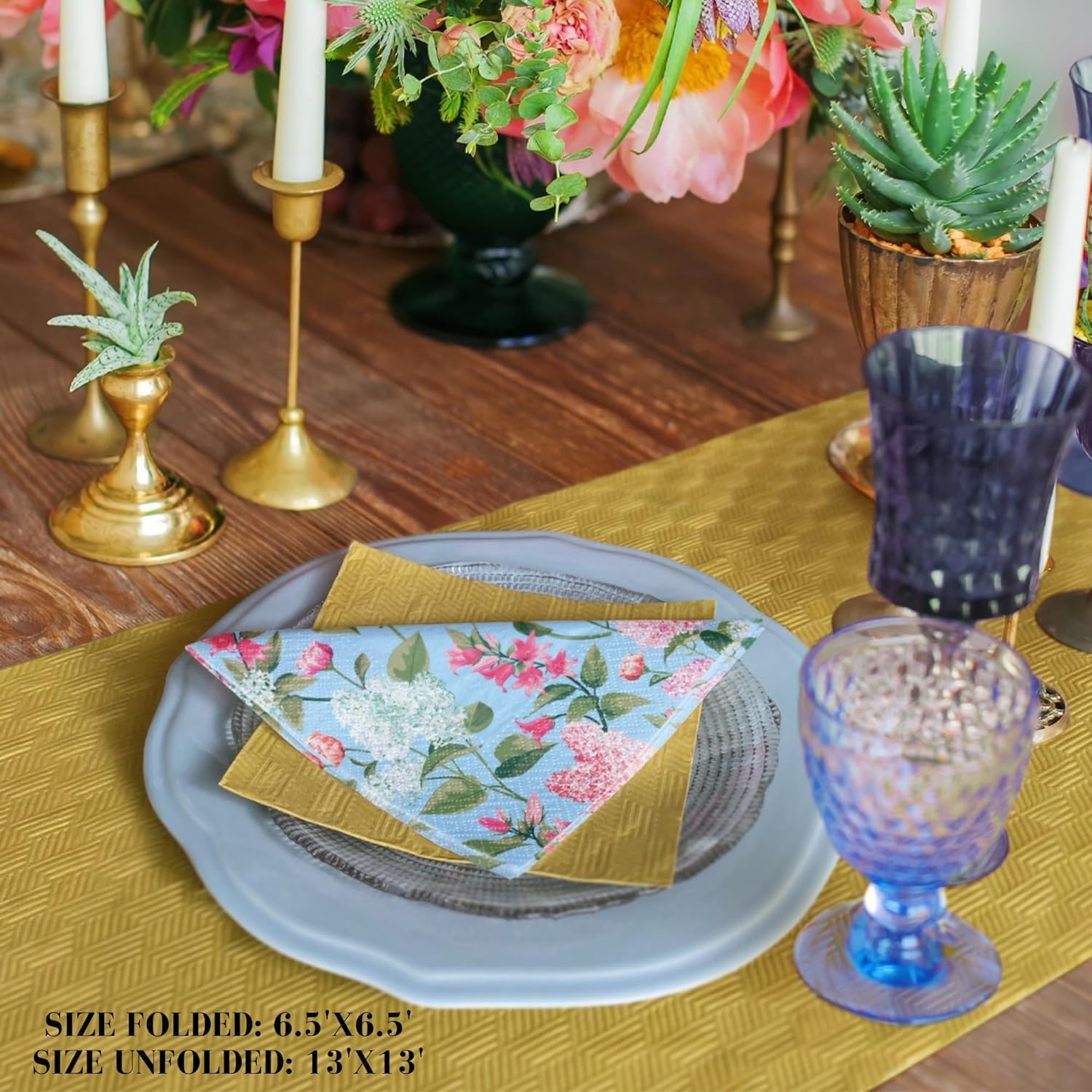 Keep Unique Servilletas de papel de 20 unidades, 13 x 13 pulgadas, servilletas de papel de 3 capas para arte de Navidad, cena y fiesta, servilletas