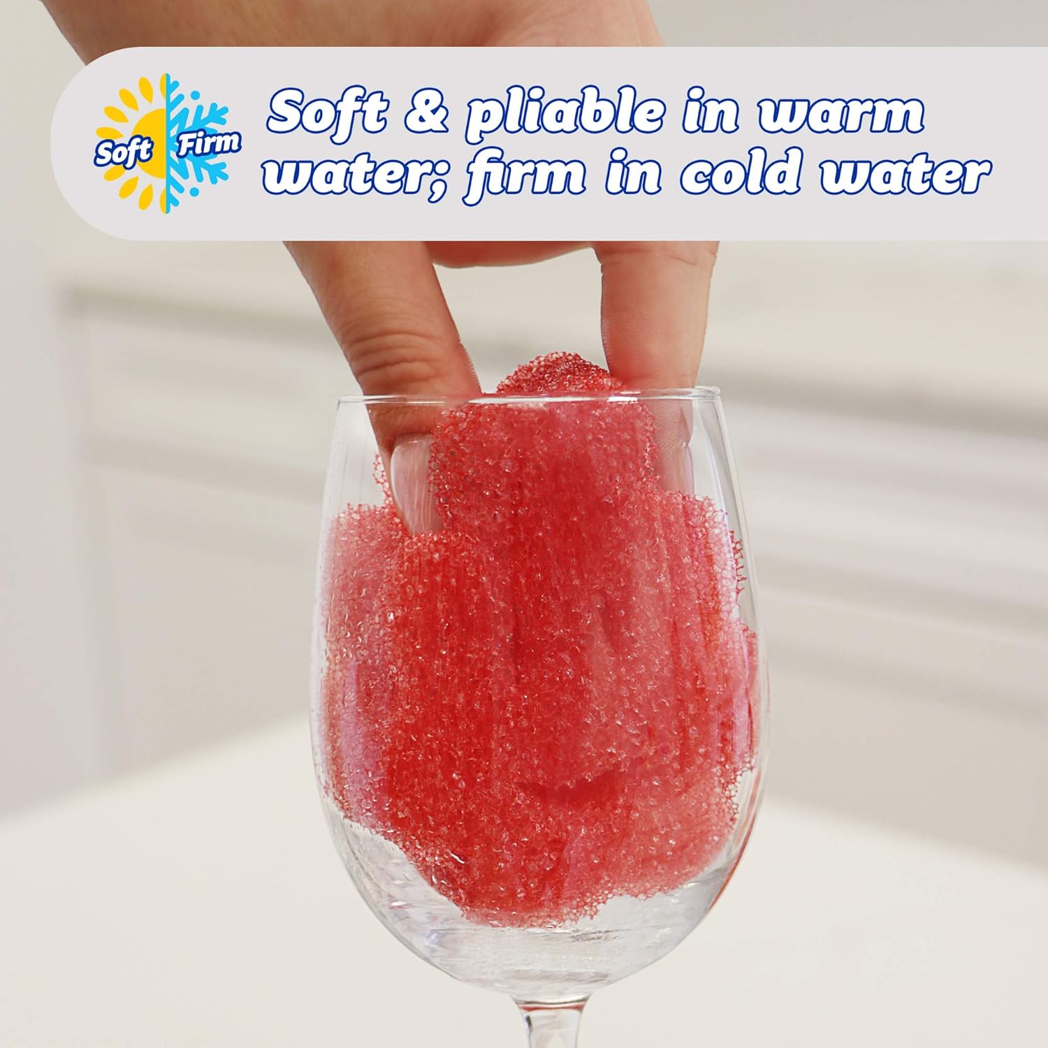 Scrub Daddy Juego de esponjas  Power Flower  Limpiador antiarañazos para platos y hogar, resistente al olor, suave en agua tibia, firme en frío,