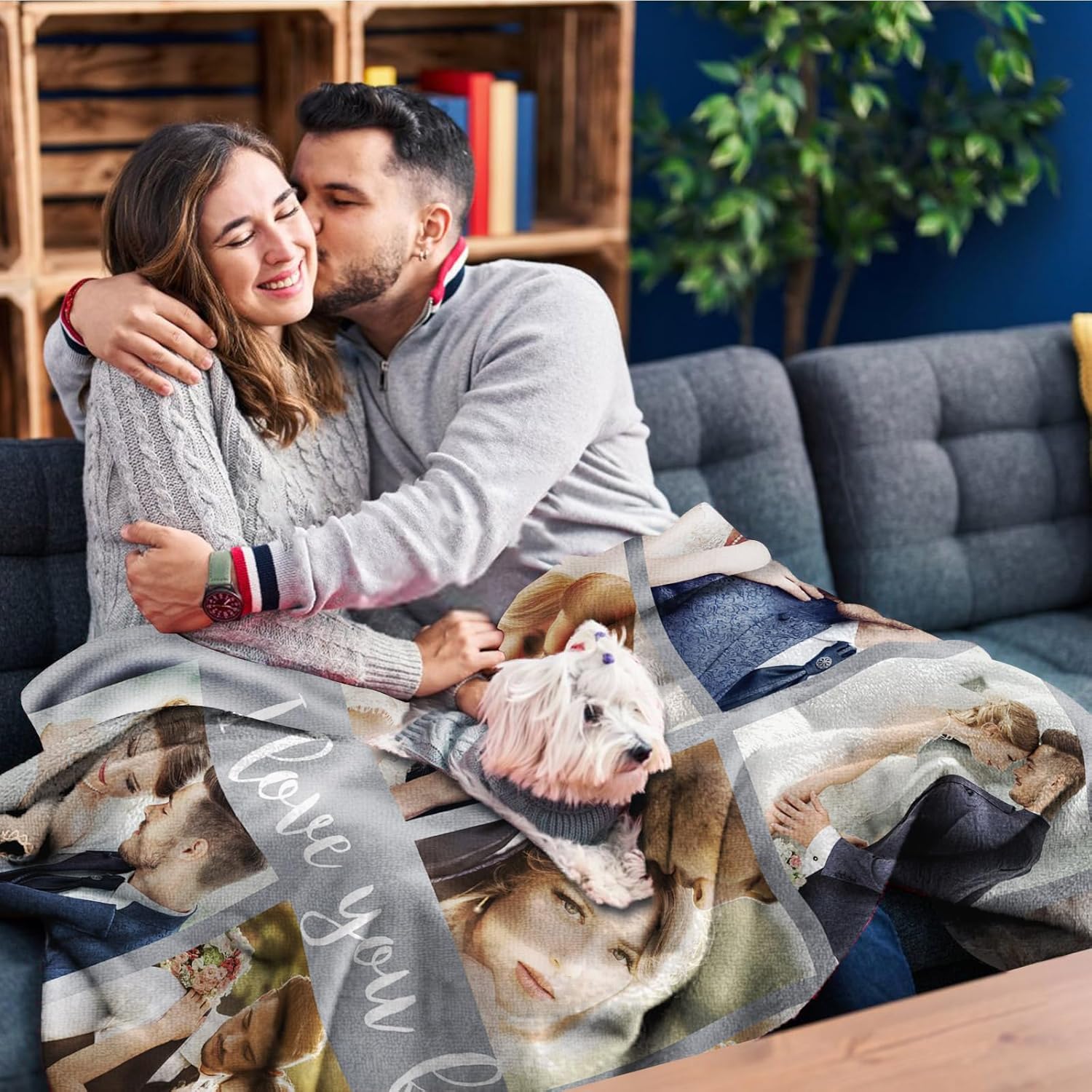 Regalos para parejas, manta personalizada de doble cara con fotos, texto, regalos personalizados para novio, novia, manta personalizada de franela