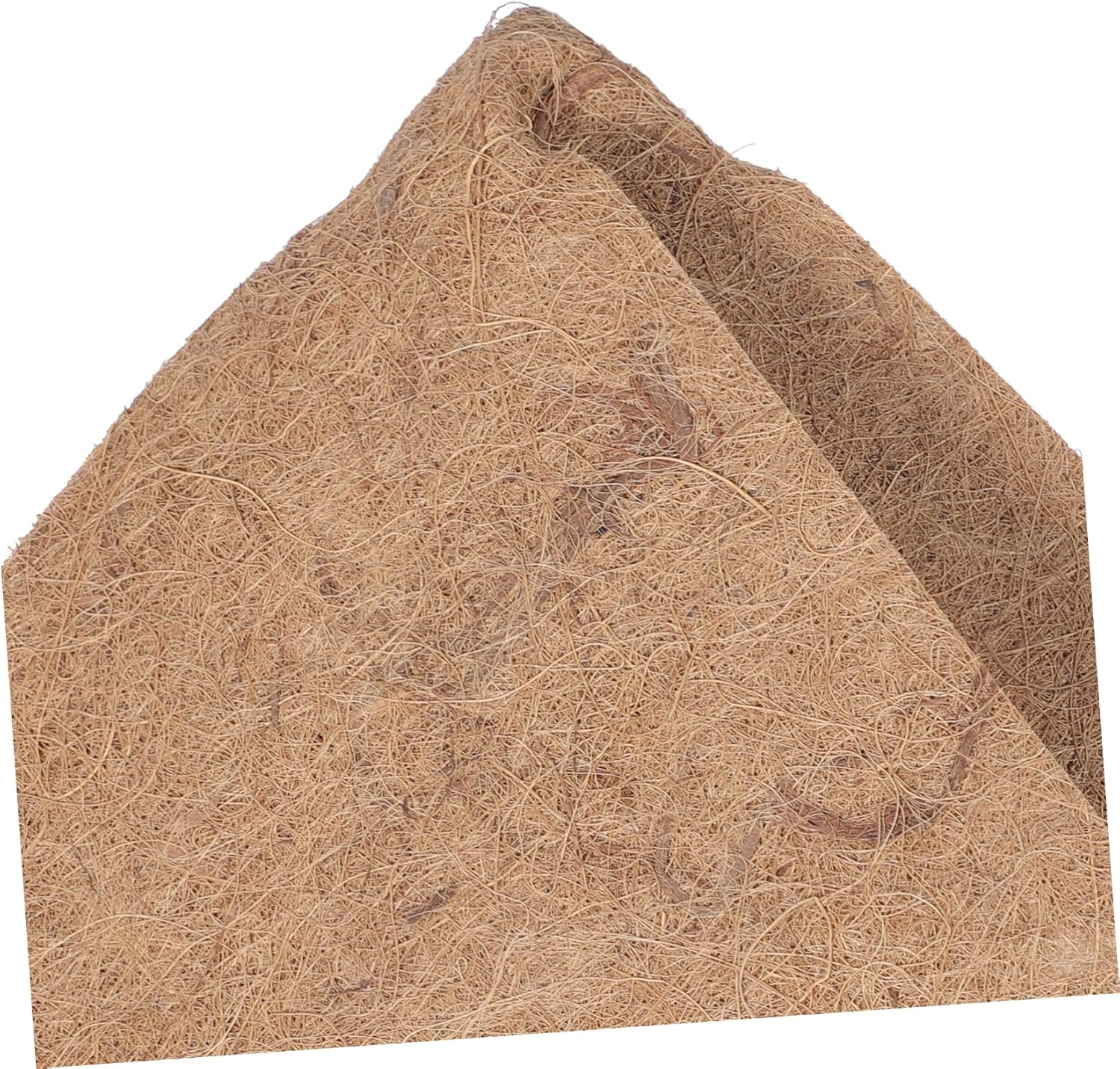 Hemobllo 2 alfombrillas para macetas, forro de coco natural, forro redondo de coco, forro de cesta de coco colgante, inserción de maceta, cestas