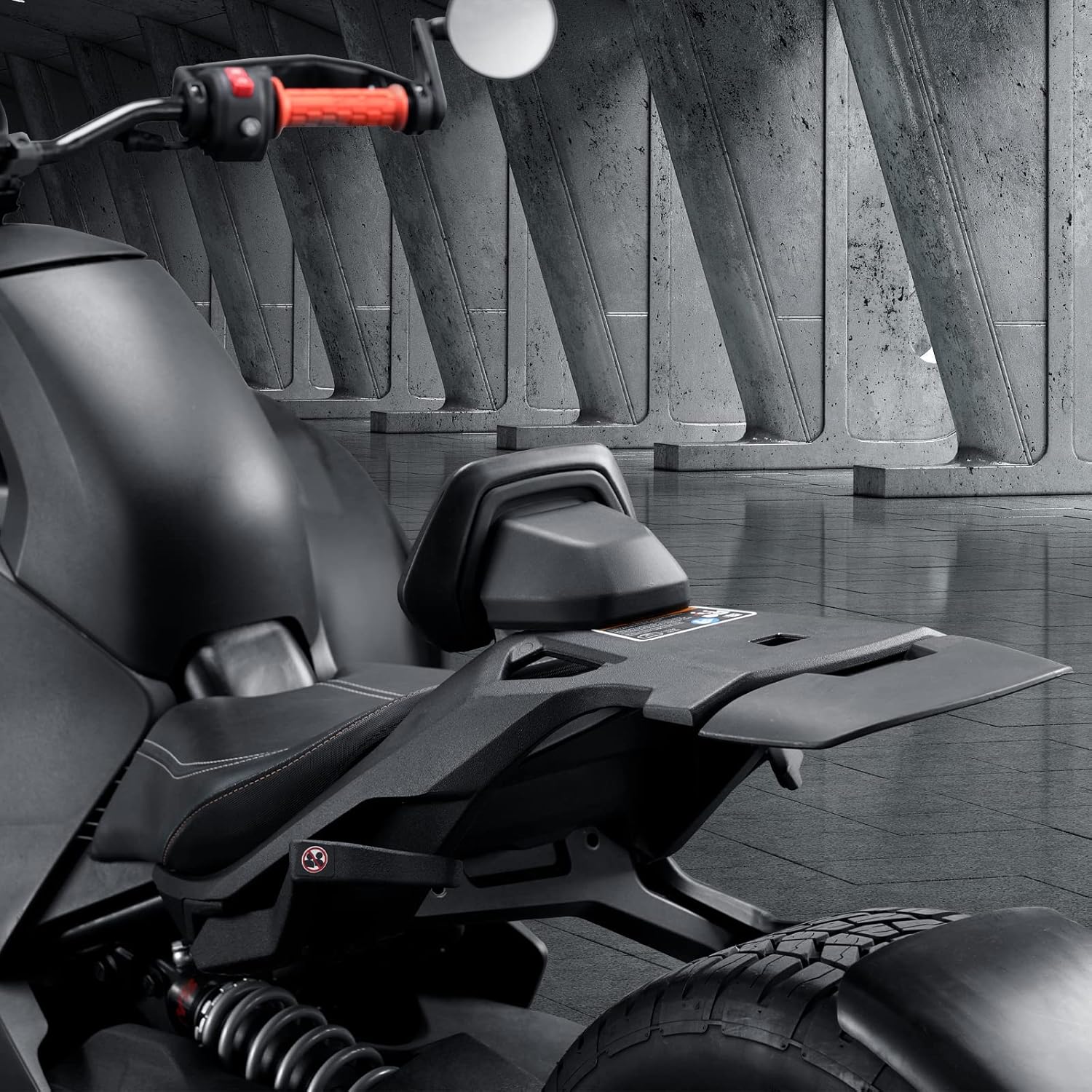 A & UTV PRO 1up – Respaldo de conductor para Can Am Ryker 600 900 Sport y Ryker Rally Edition 2019-2024, accesorios de soporte lumbar de ángulo