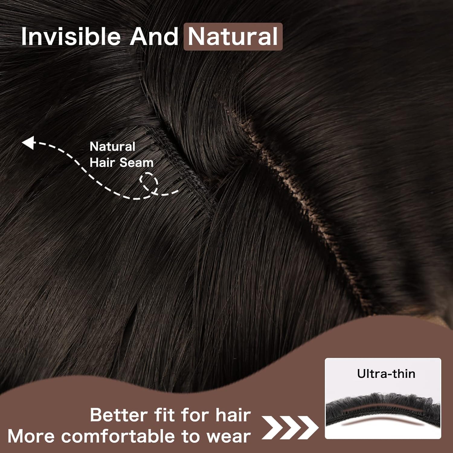 Extensiones de cabello negro natural con clip, de 20 pulgadas, 6 unidades, gruesas, rizadas, extensiones de cabello sintético de doble trama,