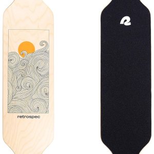 Retrospec Rift – Patineta larga completa, crucero de madera de arce canadiense con camiones abatibles para desplazamientos, cruceros, tallados y Retrospec Rift – Patineta larga completa, crucero de madera de arce canadiense con camiones abatibles para desplazamientos, cruceros, tallados y