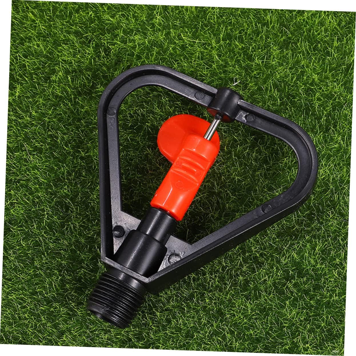 Angoily 2 unids dispositivo de riego automático cabezal de ducha manguera de jardín rociador giratorio 360 rociador de césped rociador automático de