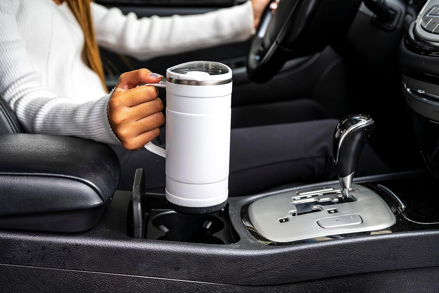 Pelican Hydration Pelican Ridge – Vaso aislado al vacío de 18 onzas, acero inoxidable reciclado de doble pared de viaje con doble tapa, taza de café