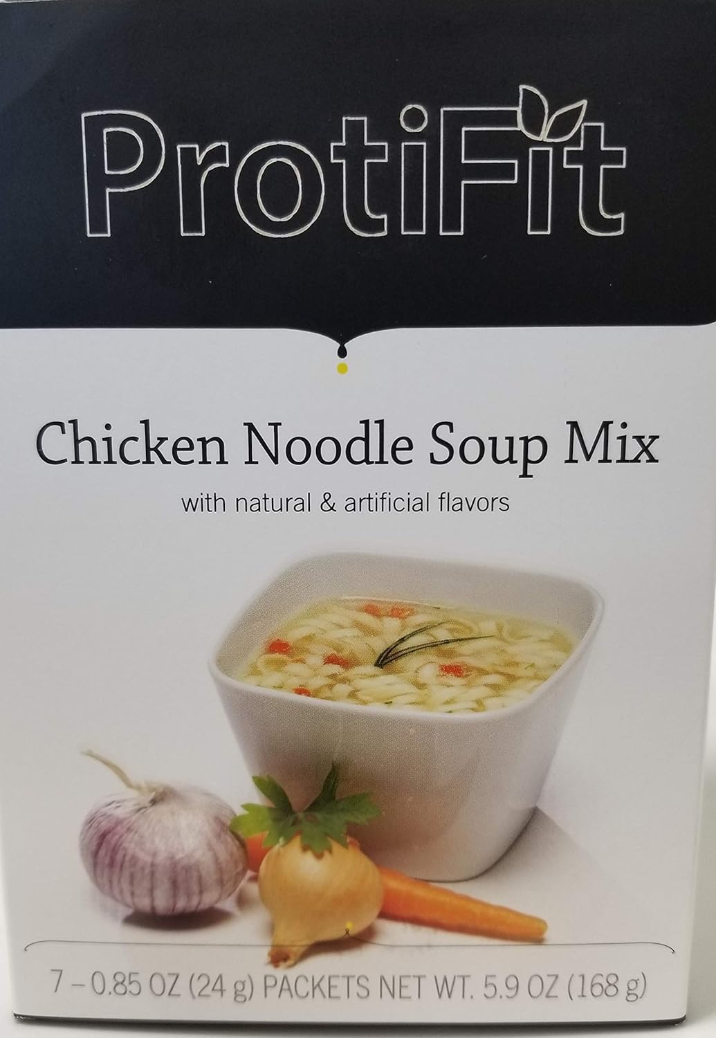Proti Fit – Sopa de dieta alta en proteínas – Fideos de pollo – 0.53 oz de proteína – Baja en calorías (90 calorías) – Bajo en carbohidratos – Bajo