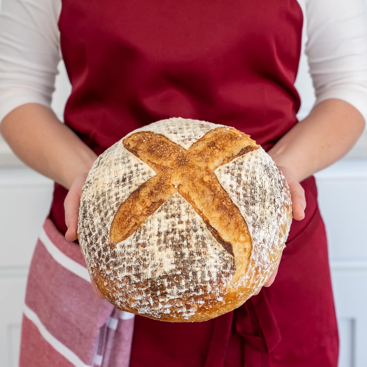 Bulka Banneton – Cesta para pan, pulpa de madera de abeto, redondo, 9 pulgadas, suministros para hornear pan de masa madre Brotform  Cuenco