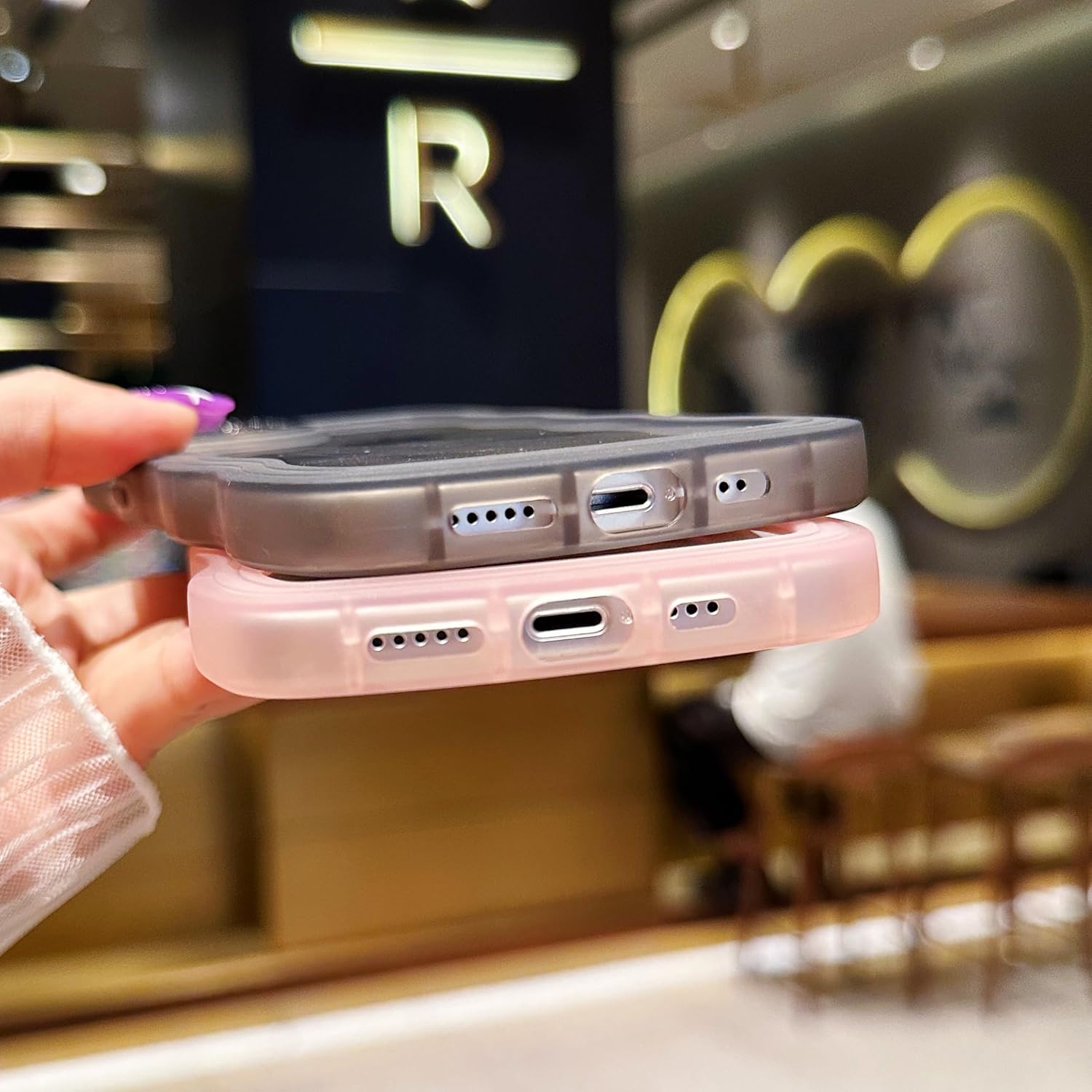 Funda compatible con iPhone 13 Pro Max de 6.7 pulgadas 2021, bonita funda protectora de silicona suave a prueba de golpes para mujeres y niñas,