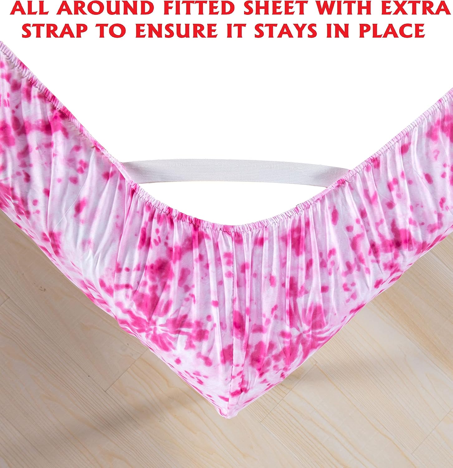 Elegant Comfort Juego de sábanas suaves de lujo con patrón de teñido anudado de 1500 hilos, percal de calidad egipcia, microfibra suave, resistente