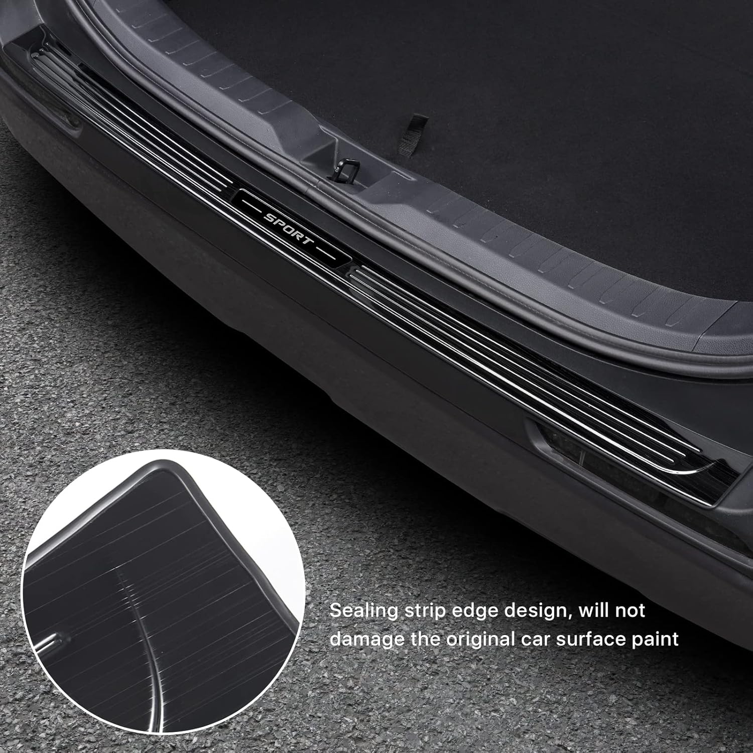 Protector de parachoques trasero para Toyota RAV4 2024 2023 2022 2021 2020 2019, cubierta protectora de umbral de puerta de maletero, protector de