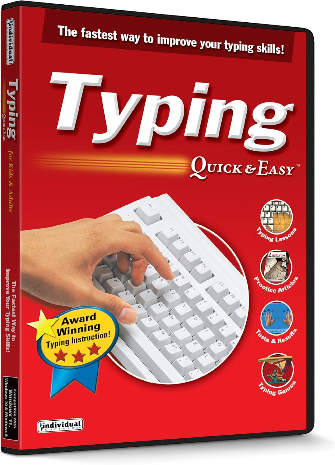 Typing Quick & Easy 17 – The Fastest Way to Improve Your Typing Skills! – Teaches Keyboard Basics Following One of 50+ Skill-Appropriate Typing