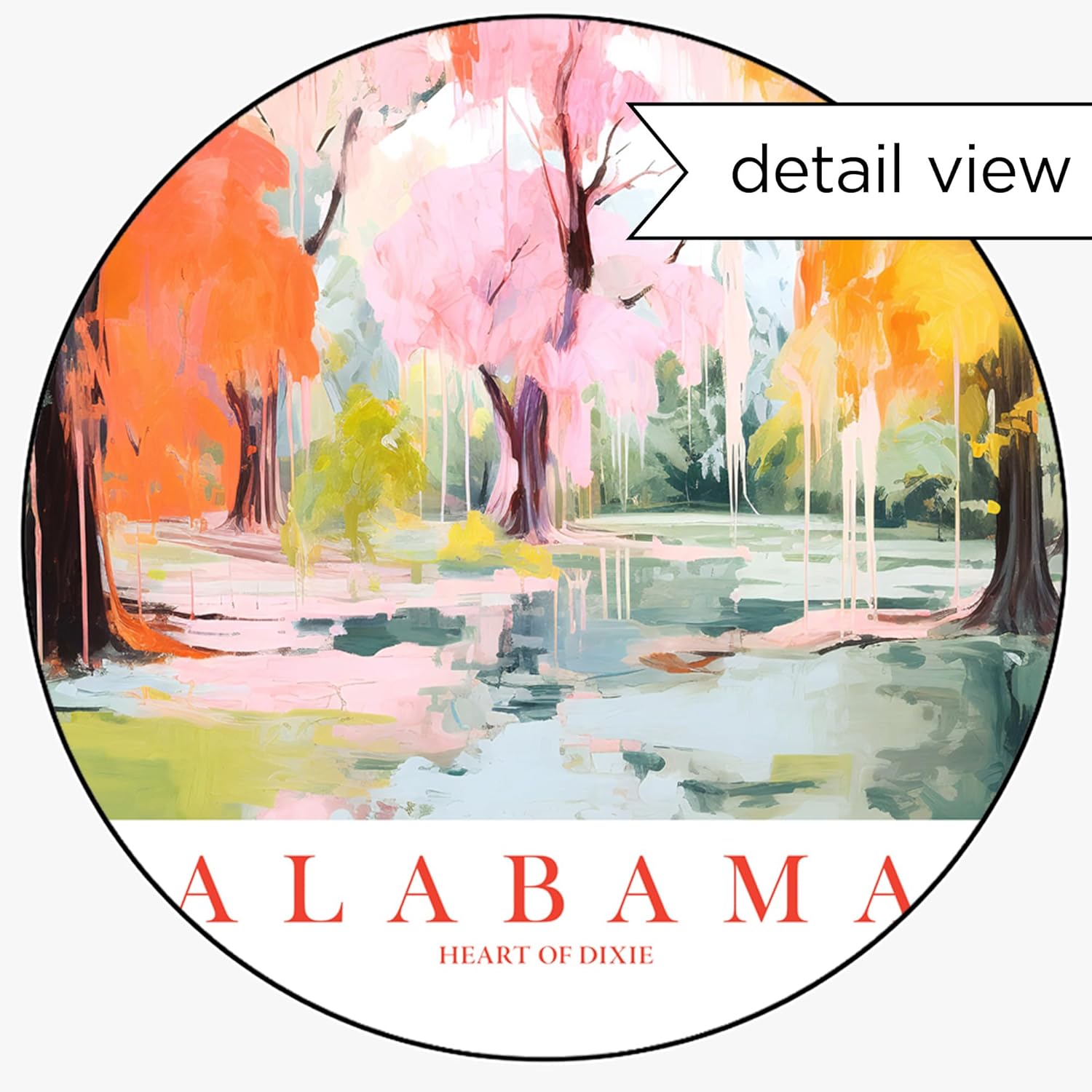 Alabama Travel Print Souvenir AL Nature Wall Art Landscape Poster Scenic Vista (8×10 inches)